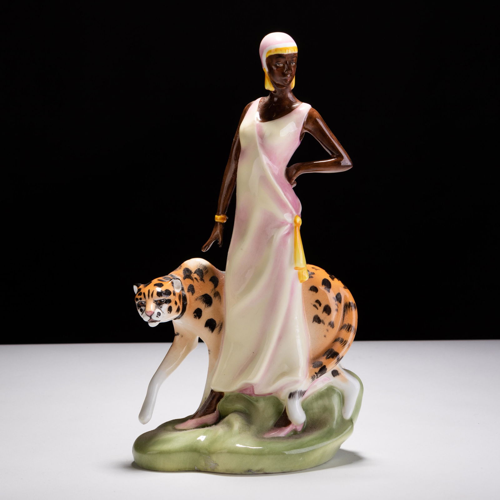 Art Deco Style Royal Doulton Fine Porcelain Figure Signed (1 of 6)