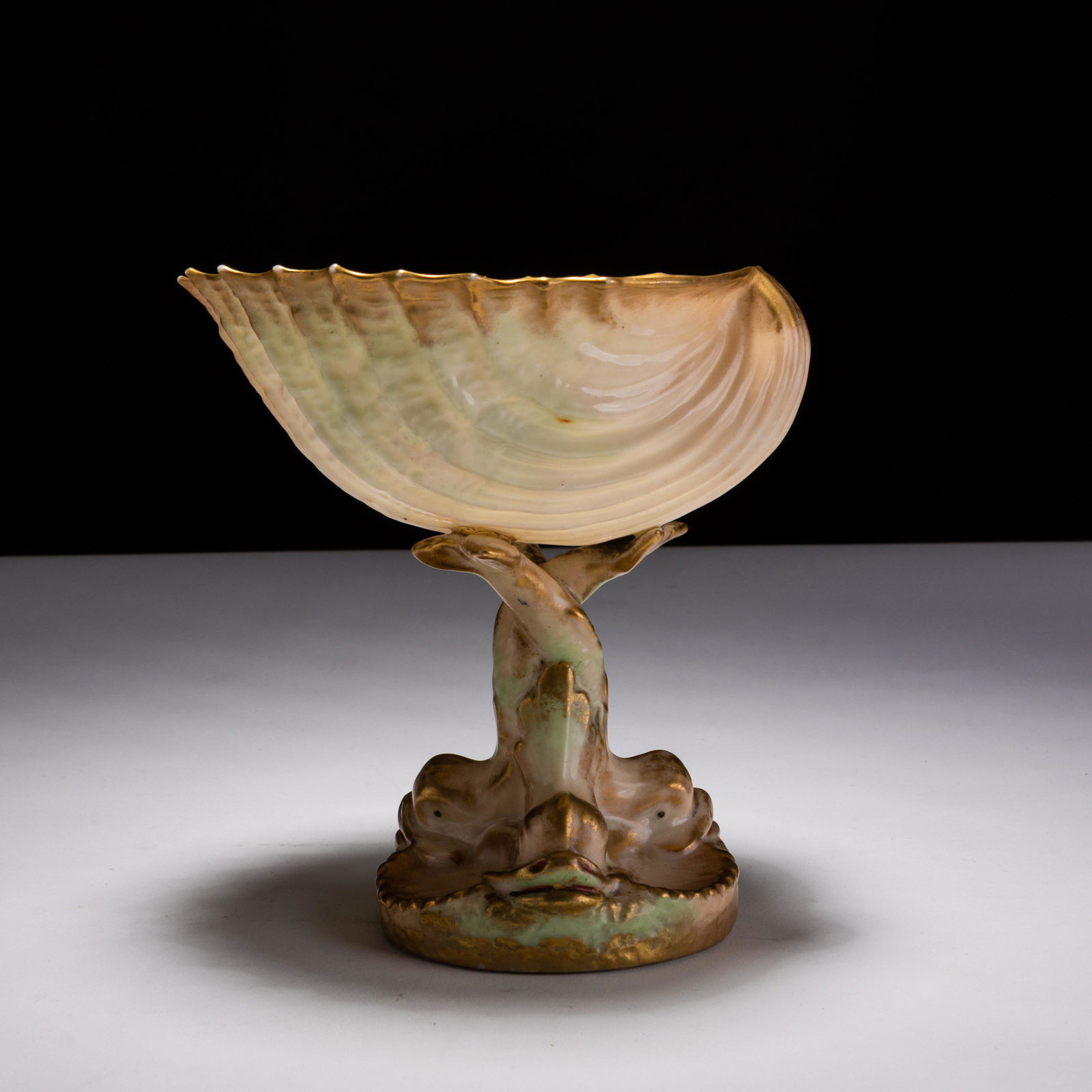 Royal Worcester Nautilus Shell Centrepiece Bowl 19th C (1 of 7)