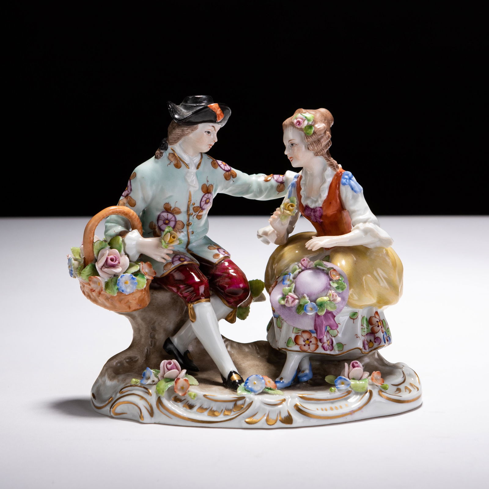 Dresden German Porcelain Figure Group 19th Century (1 of 5)