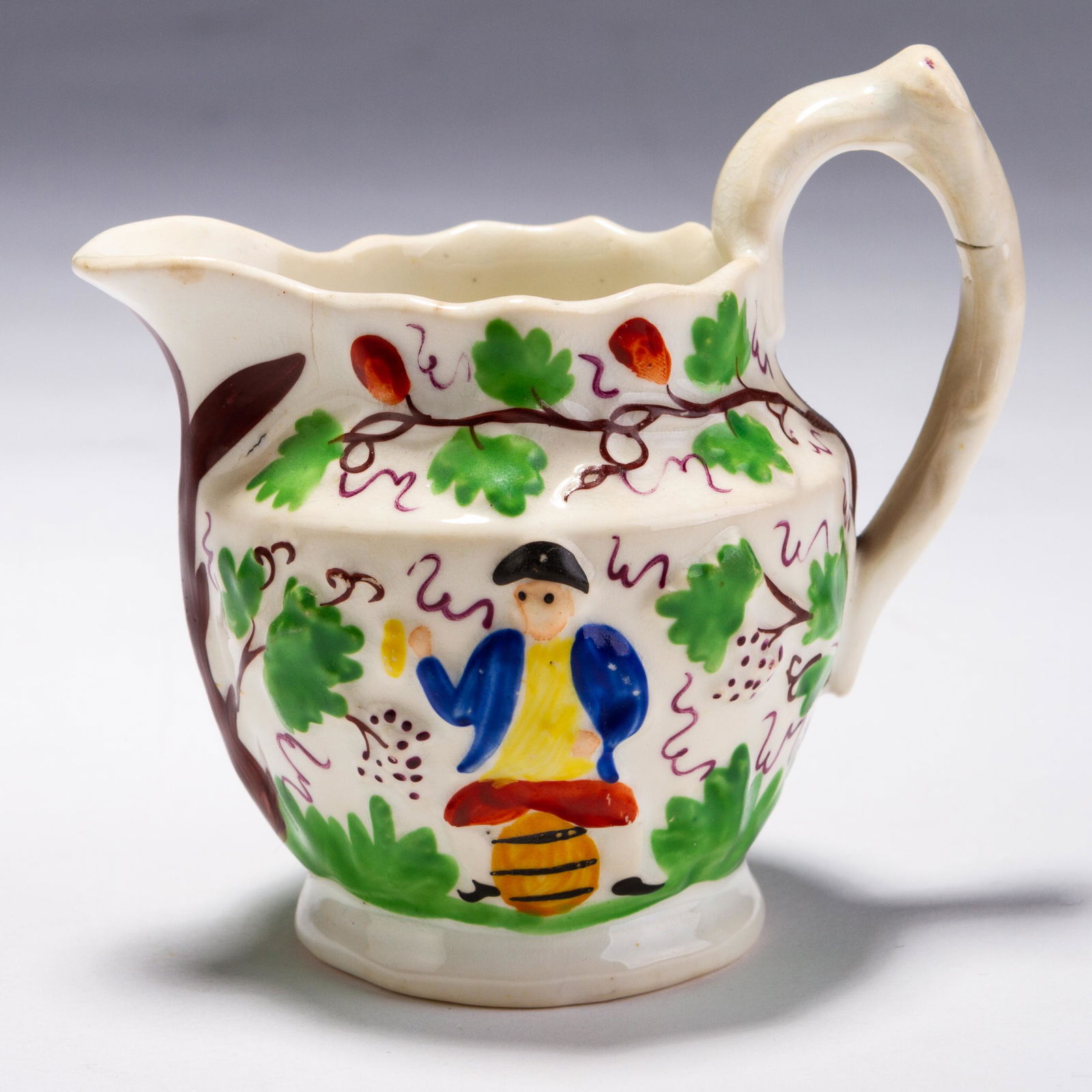Welsh Swansea Creamware Jug ca. 1860 (1 of 5)