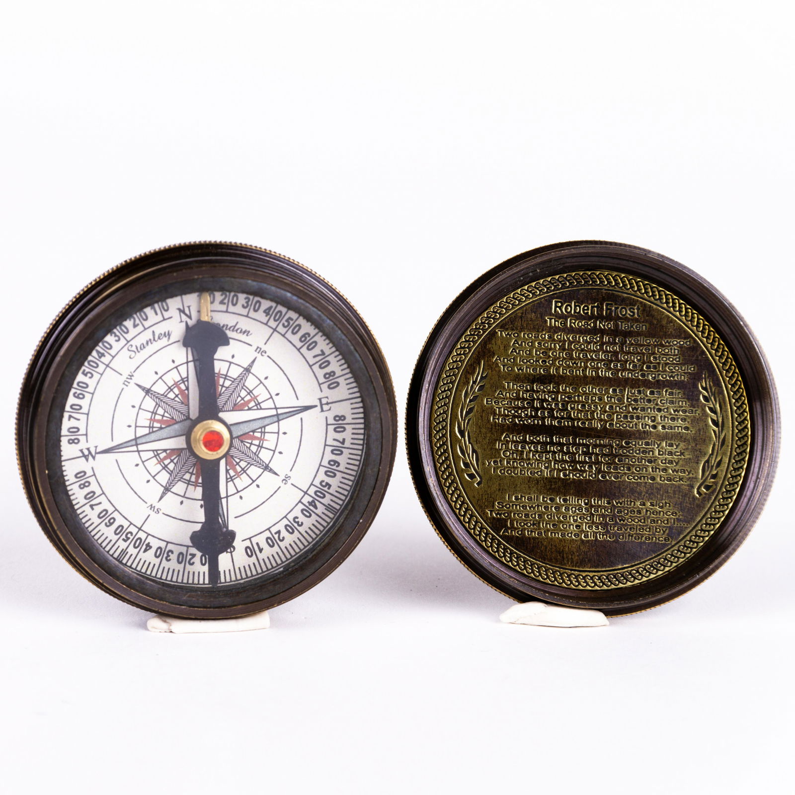 Navigational Nautical Bronze Cased Compass (1 of 9)