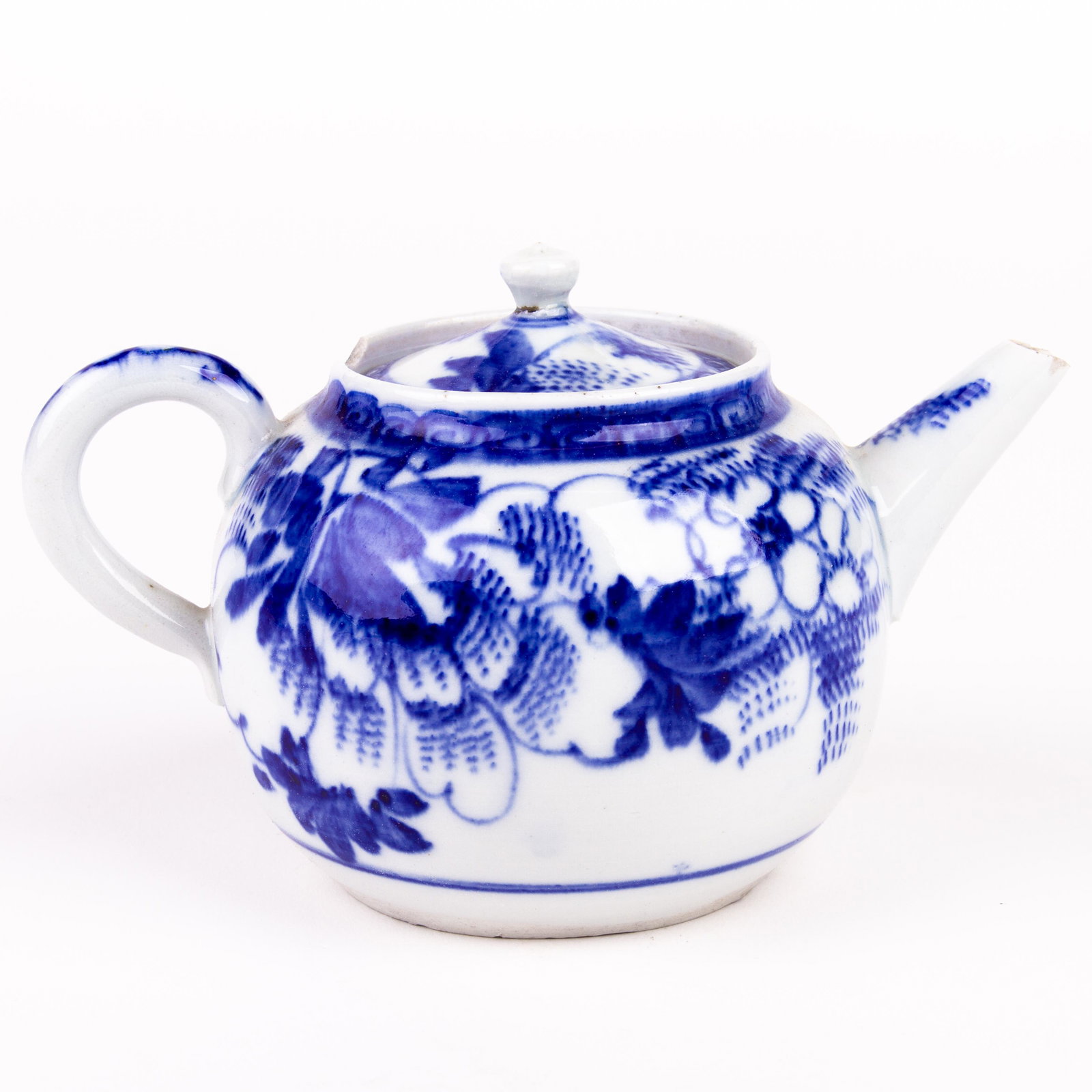 Chinese Blue & White Porcelain Kangxi Teapot 18th Century (1 of 6)