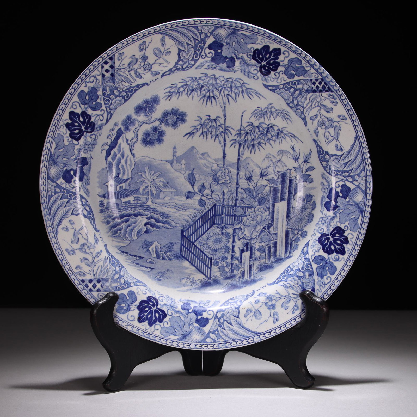 18th Century Pearlware Chinese Plate (1 of 6)