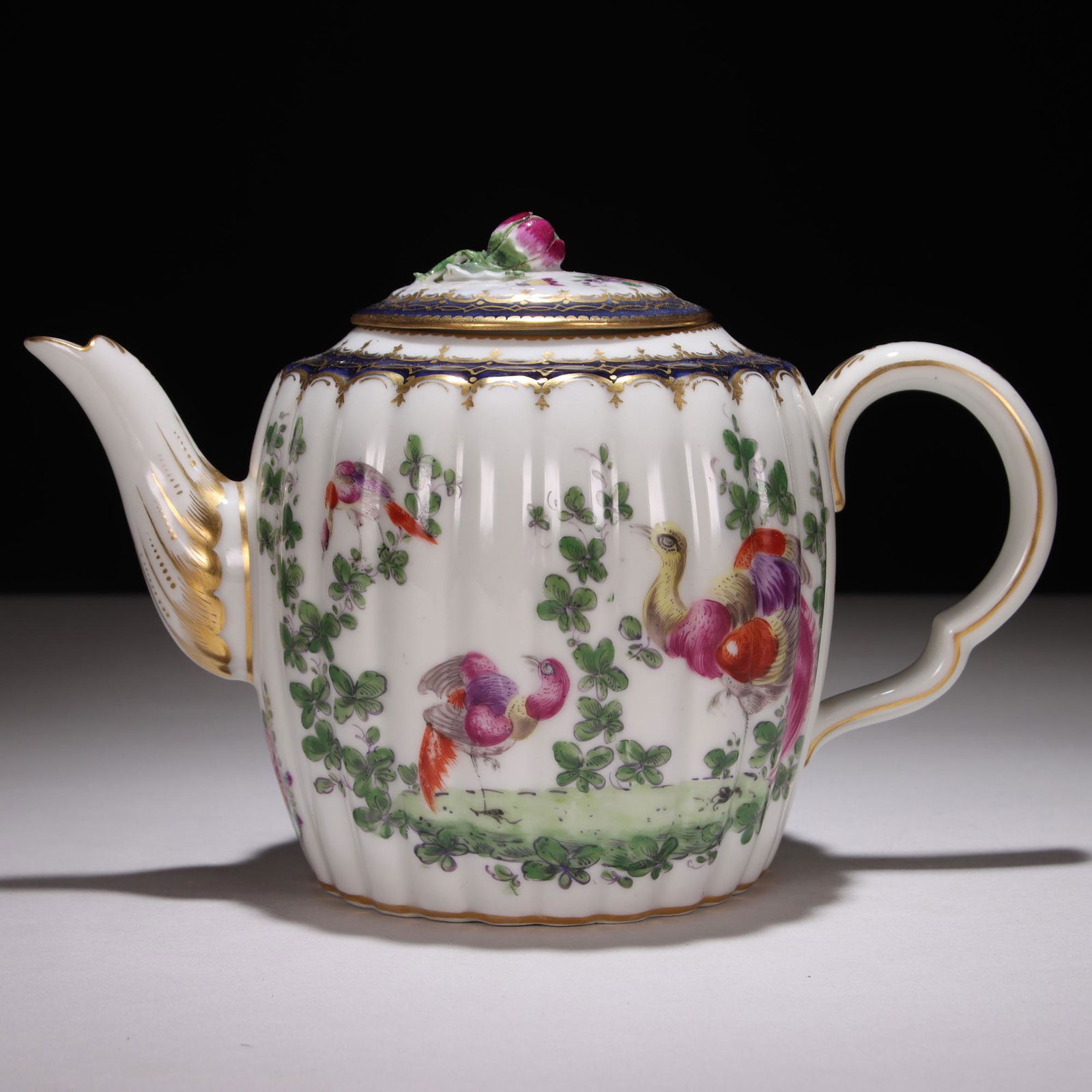 18th Century Georgian Worcester Porcelain Teapot (1 of 8)
