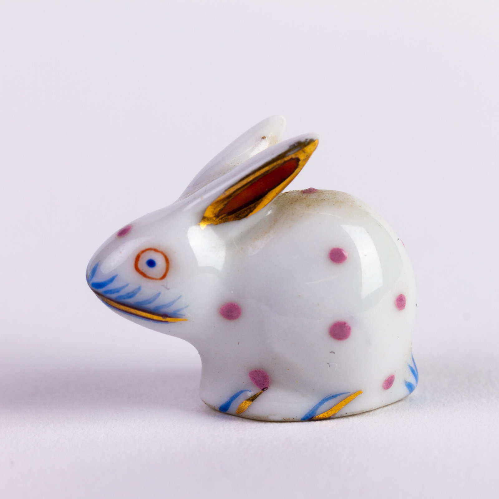Herend Hungary Fine Porcelain Painted Rabbit Figure: DIMENSIONS APPROX 3x1.5x2CM. Please carefully study all photographs to get an accurate idea of the object. In good condition, as seen. Shipping is in-house and we ship internationally to US and rest o