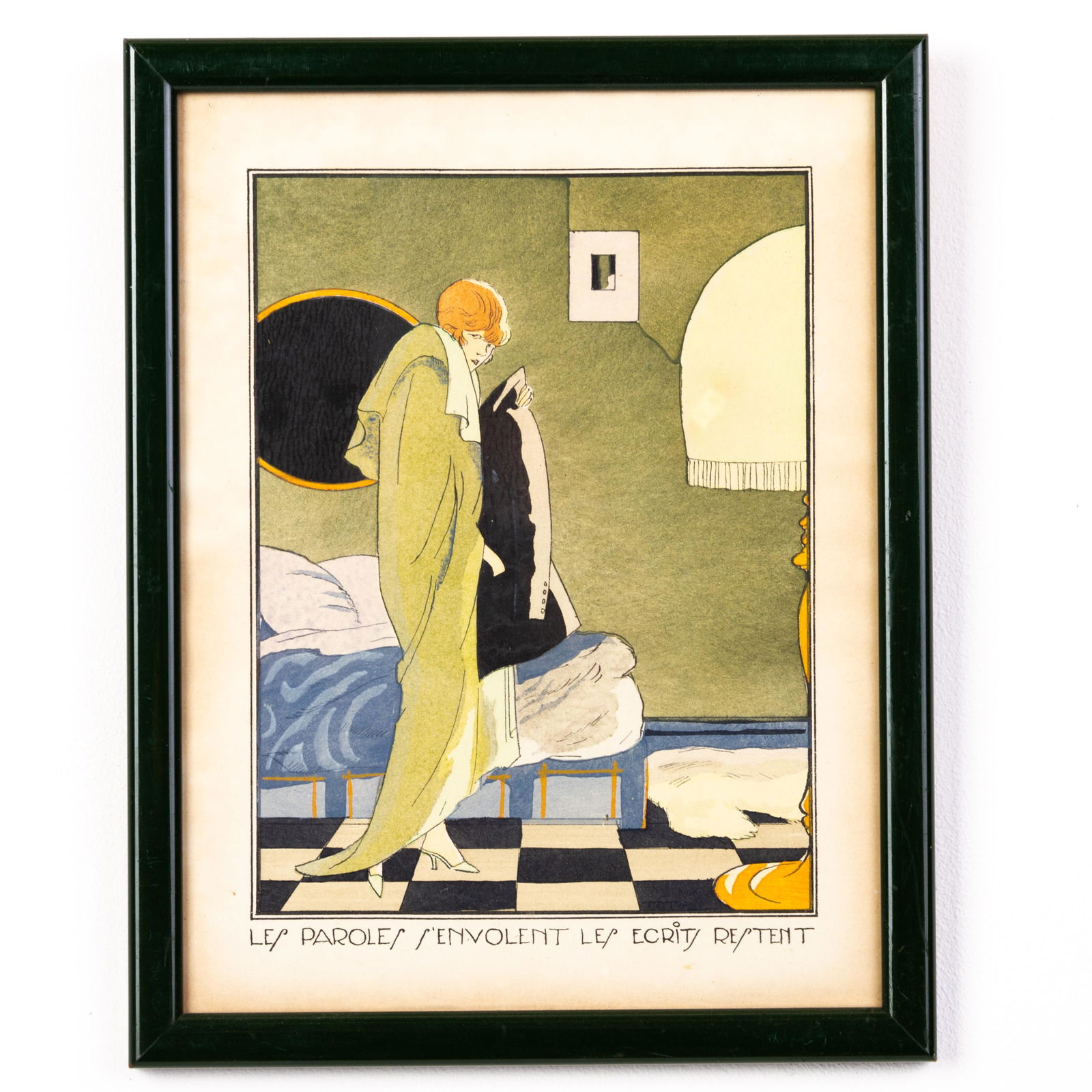 Ettore Tito (1859-1941) Art Deco Pochoir Print (1 of 5)