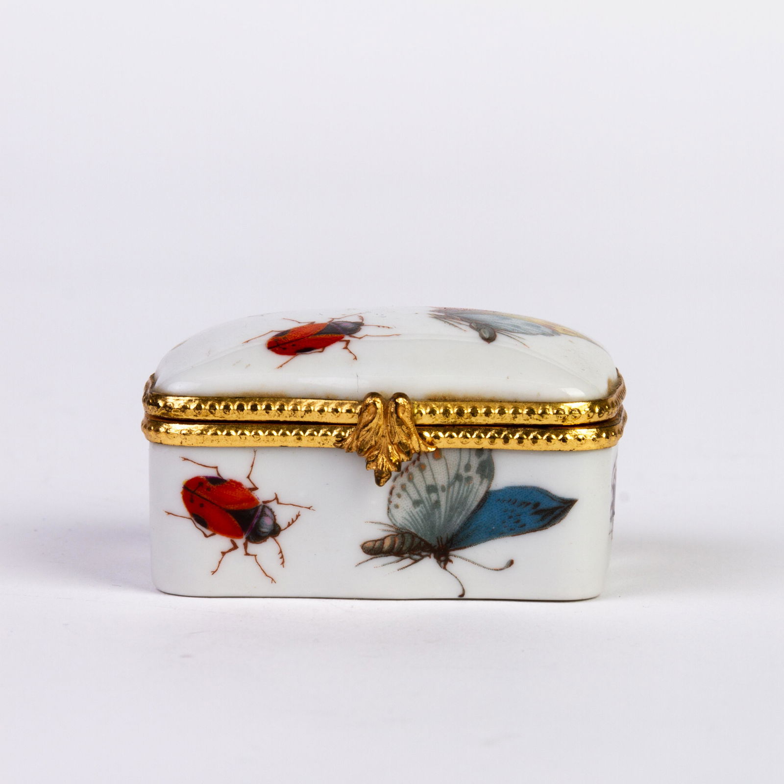 Herend Hungary Fine Porcelain Insects Pillbox (1 of 9)
