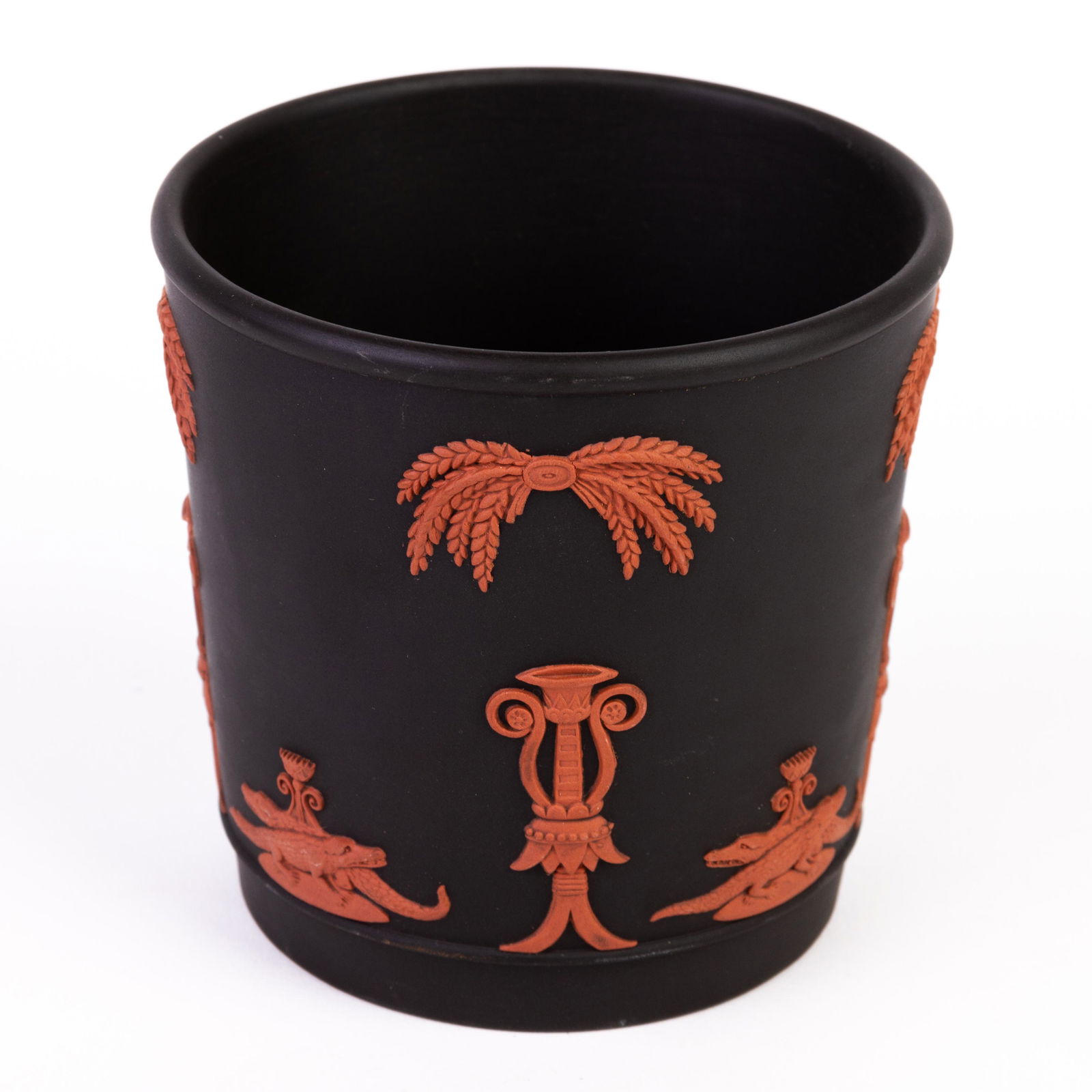 Wedgwood Egyptian Terracotta on Black Basalt Vase (1 of 6)