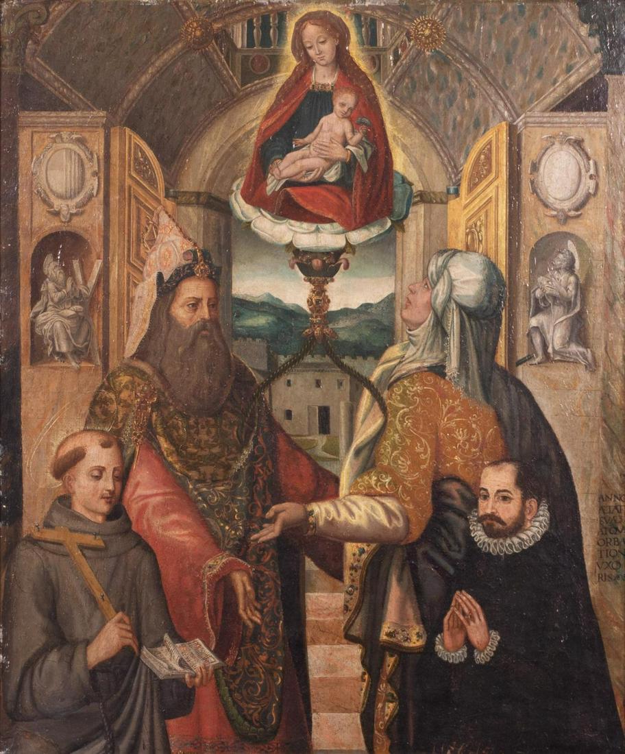Mid 16th Century Flemish Old Master Madonna & Saints (1 of 8)