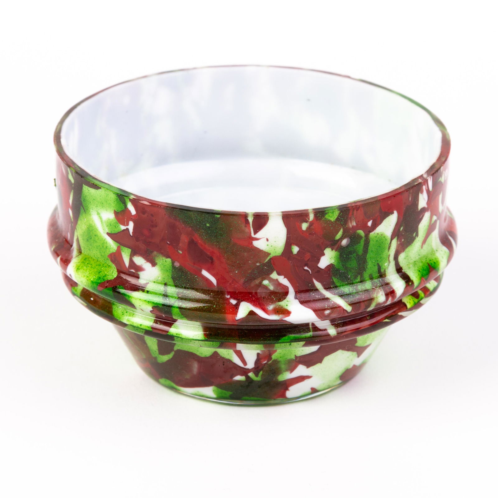 Czech Art Deco Splatter Glass Bowl (1 of 5)