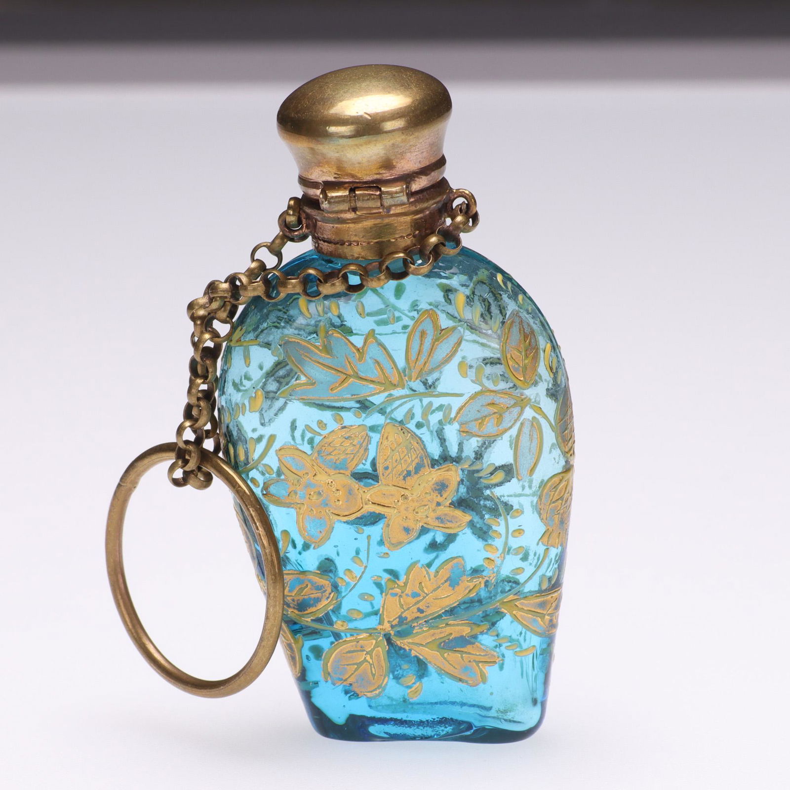 Enamel Glass Scent Bottle 19th Century (1 of 6)