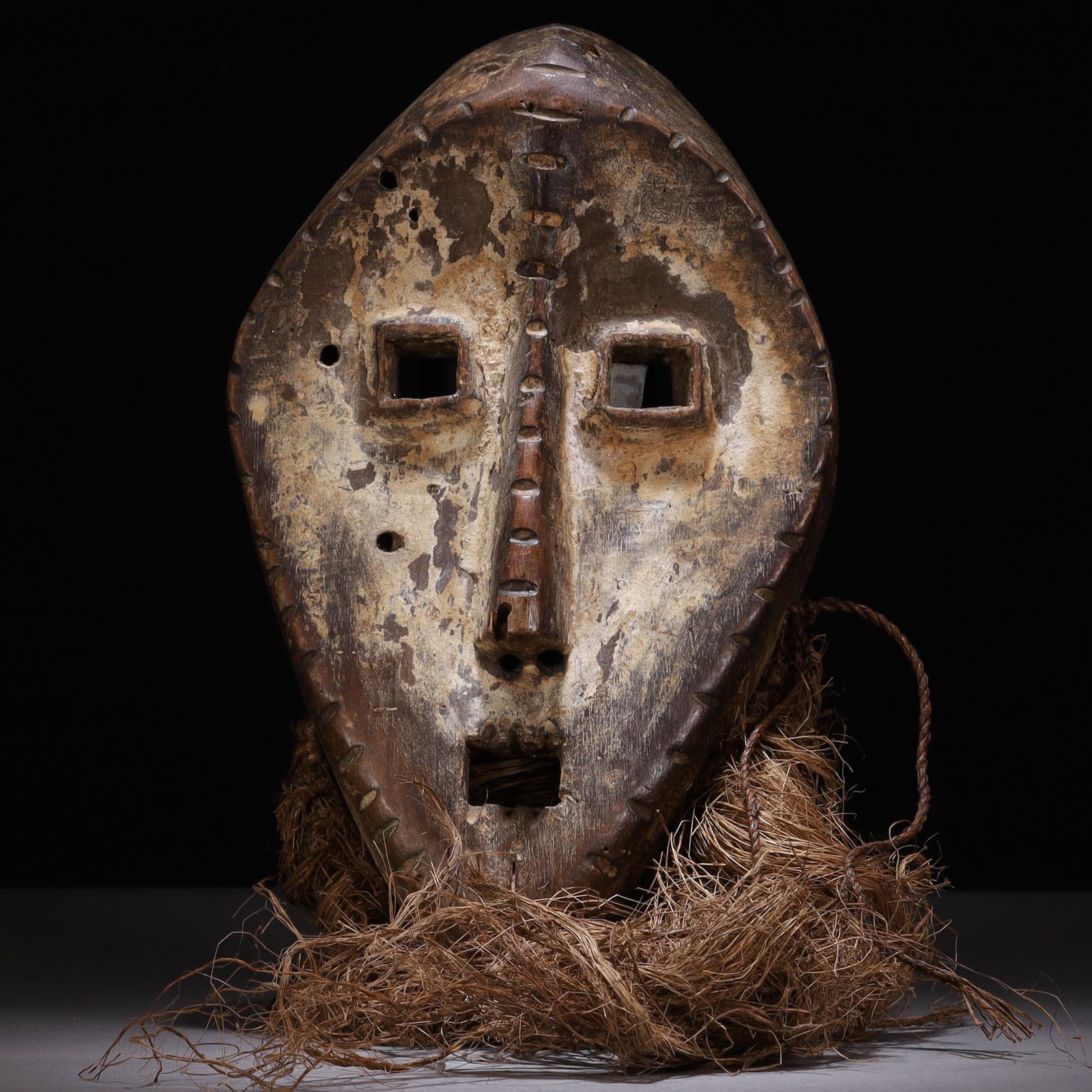 Antique African 19th Century Tribal Wood Mask (1 of 6)