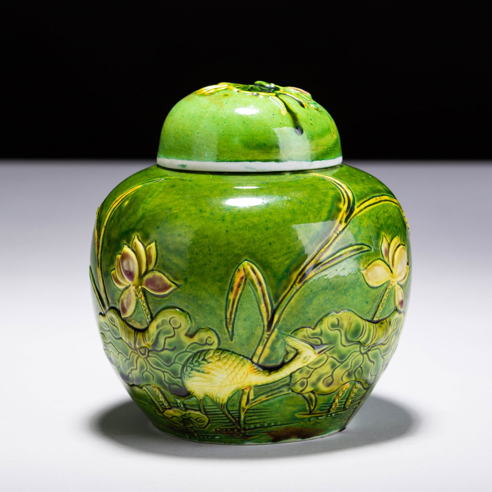 Chinese Glazed Earthenware Ginger Jar (1 of 5)