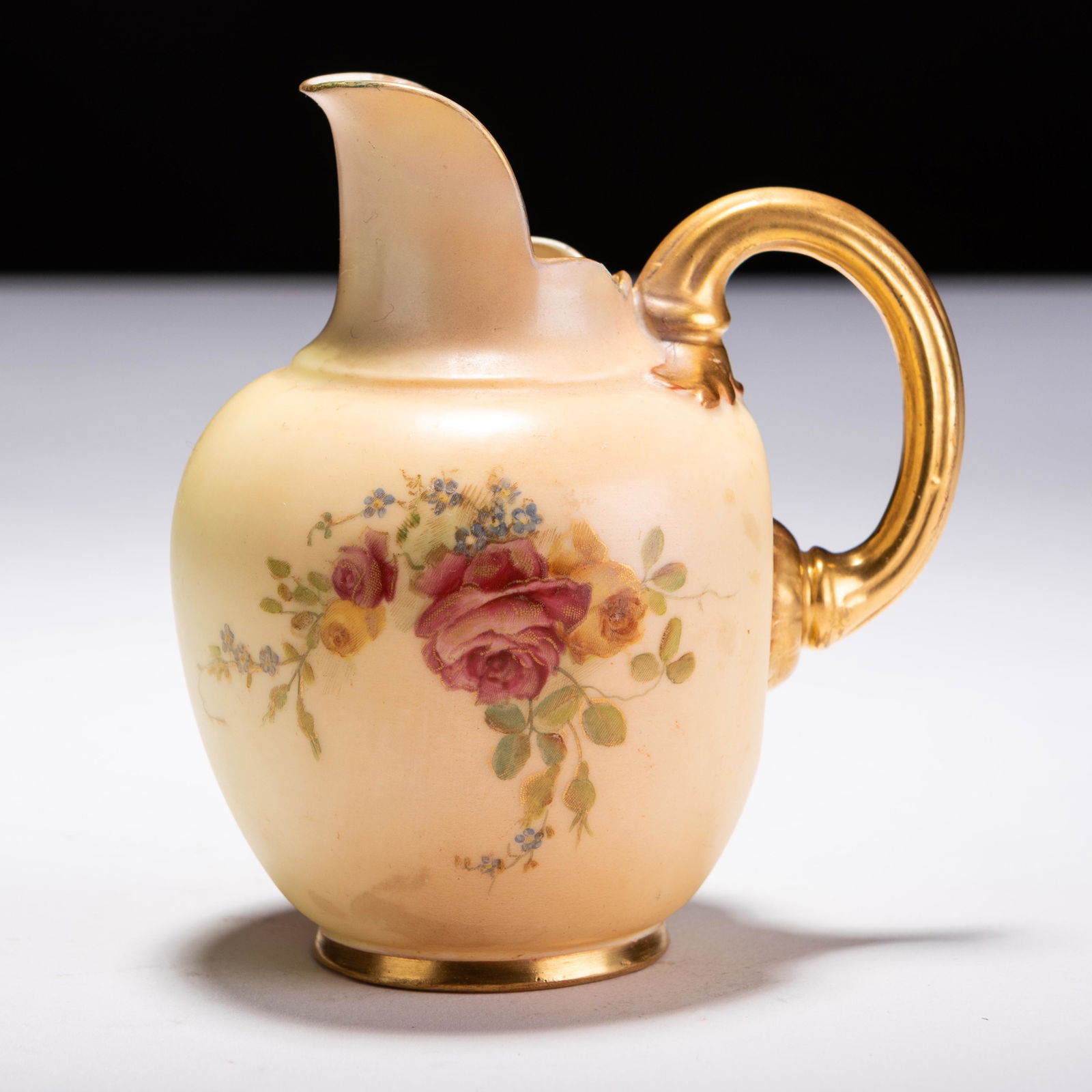 Royal Worcester Art Nouveau Blush Porcelain Pitcher Jug (1 of 5)