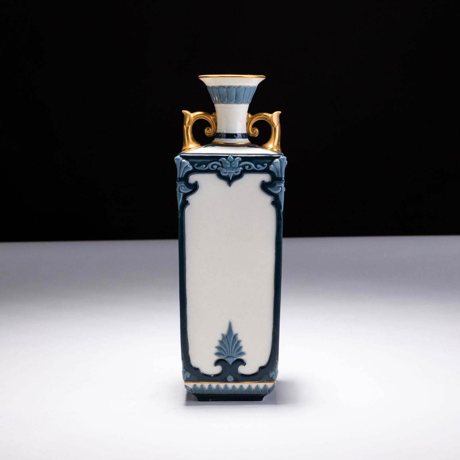 Art Nouveau Hadley's Worcester Faience Vase (1837-1903) (1 of 5)