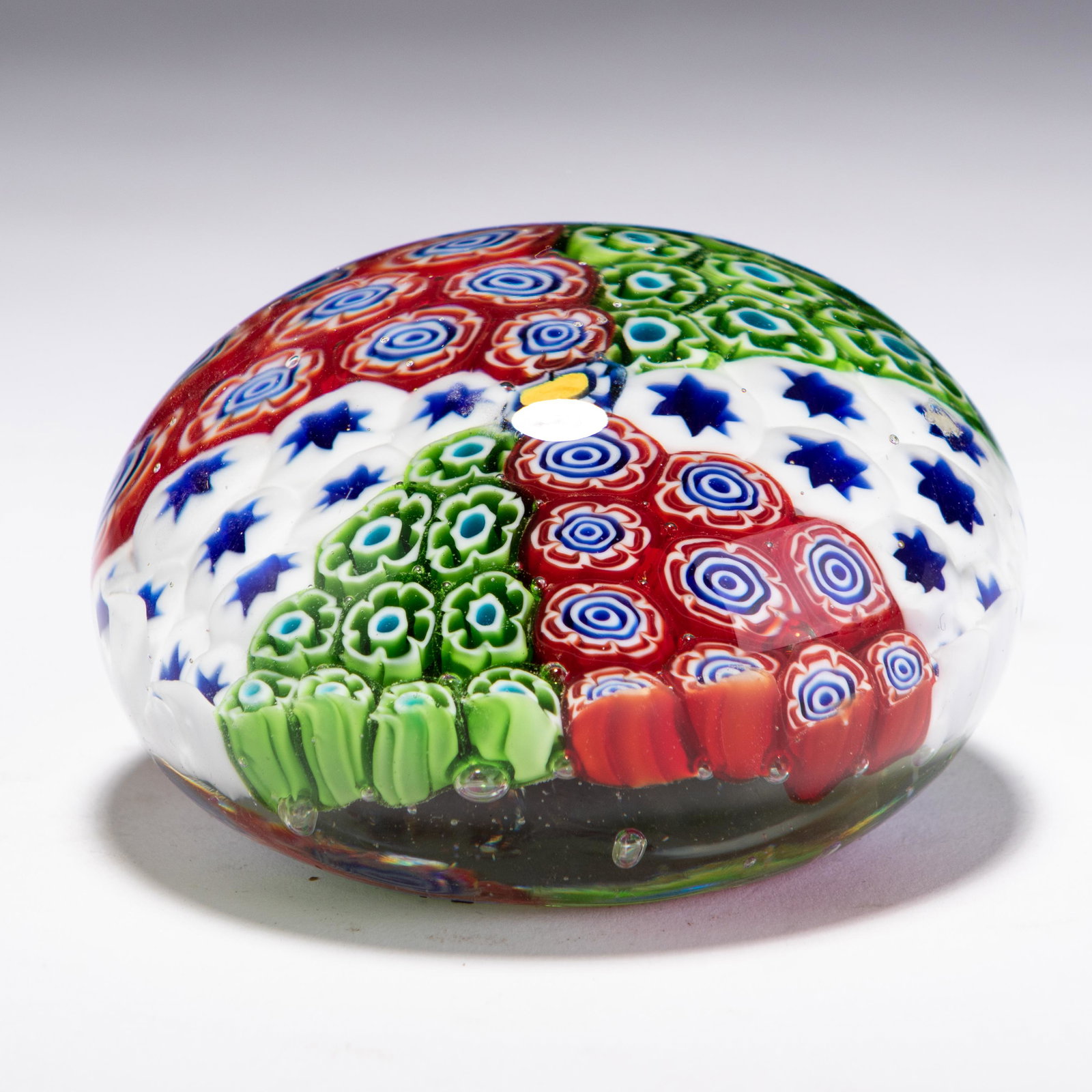 Murano Venetian Glass Millefiori Paperweight (1 of 5)