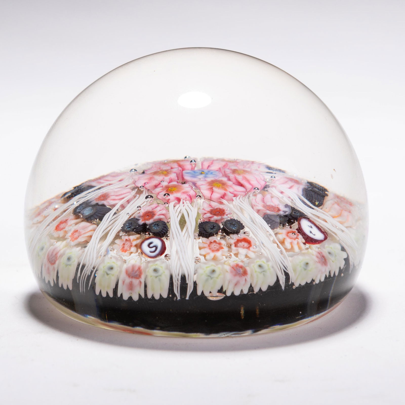 Murano Venetian Glass Millefiori Paperweight (1 of 6)