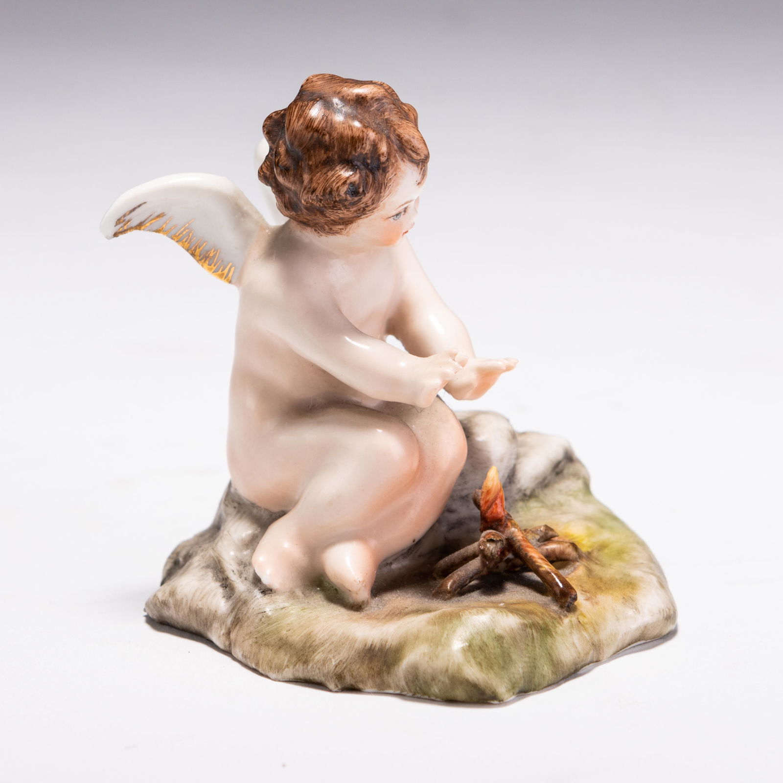 Tiziano Galli Signed Italian Porcelain Putto Figure (1 of 5)