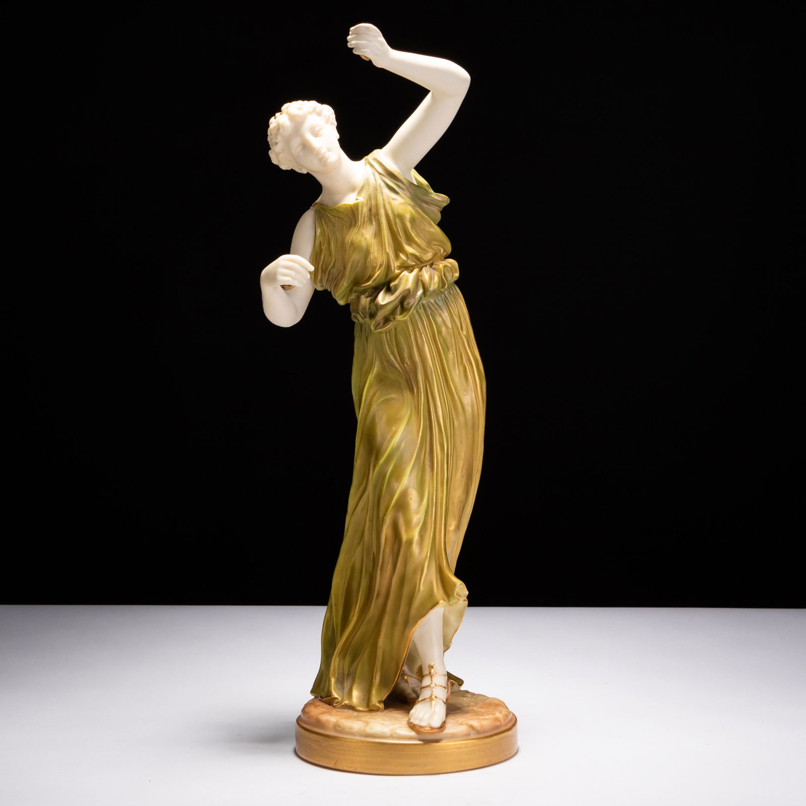 Royal Worcester Porcelain Greek Figure by James Hadley 1827 (1 of 5)