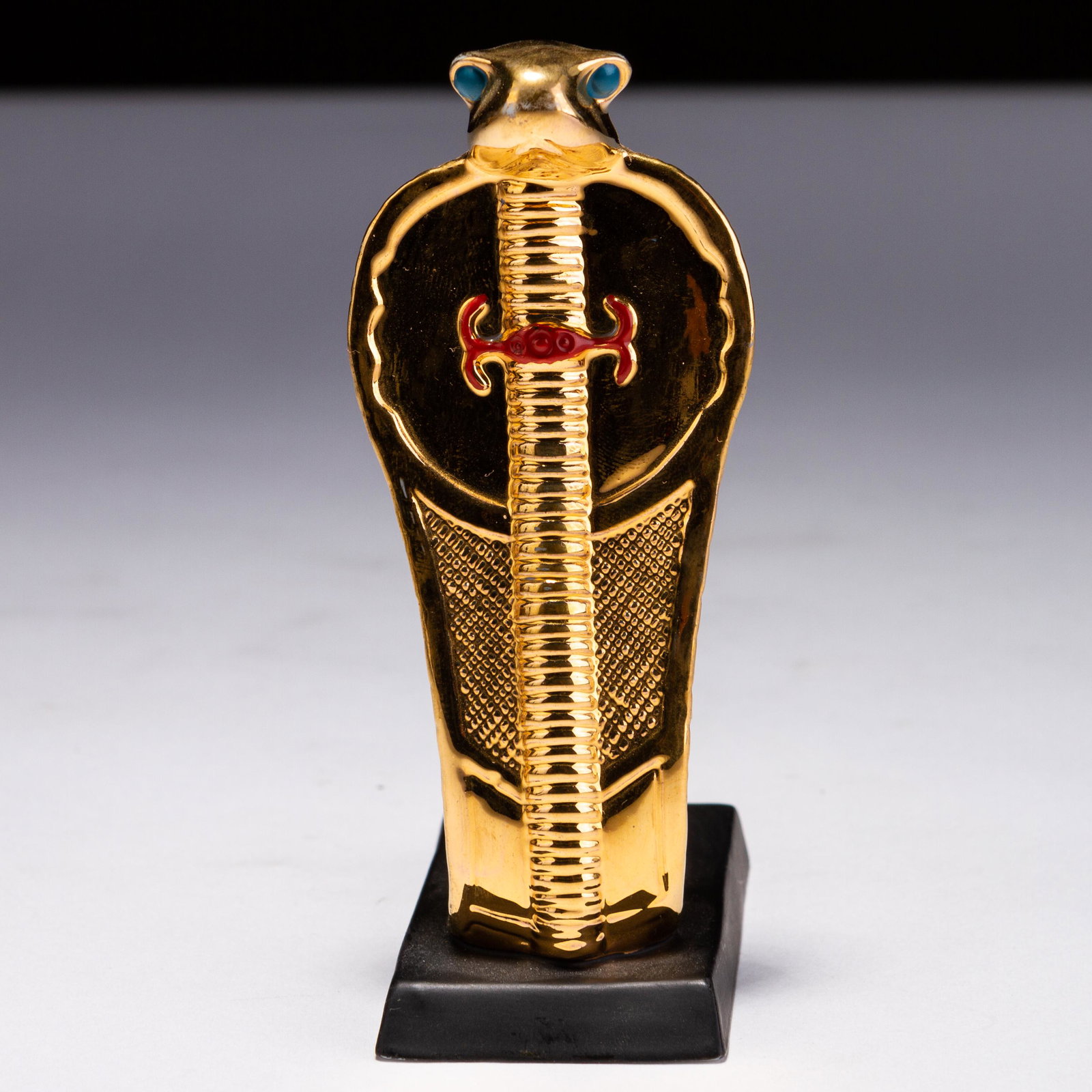 Franklin Mint 24 KT Gold Porcelain Cobra Figure (1 of 5)