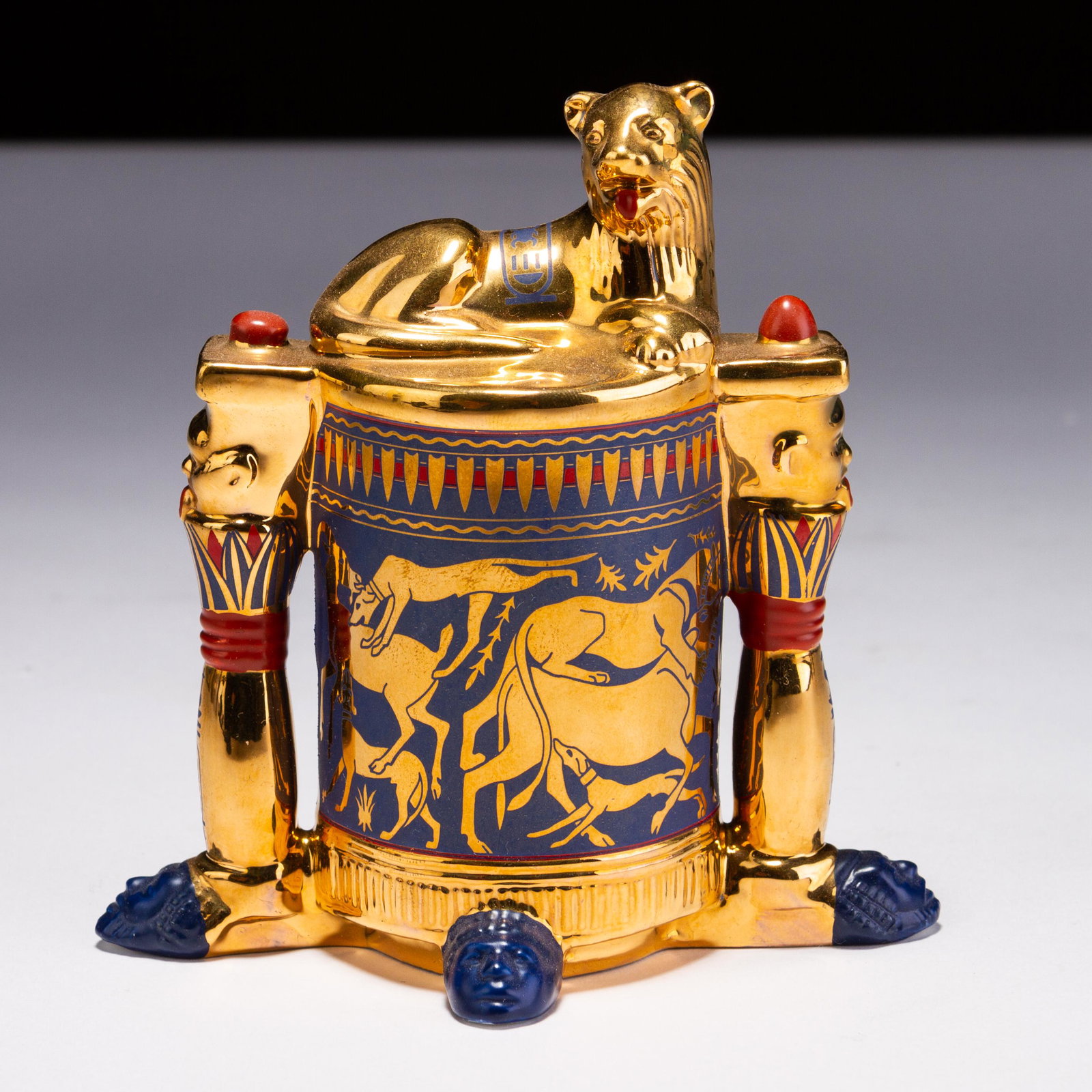 Franklin Mint 24 KT Gold Porcelain Unguent Container Figure (1 of 5)