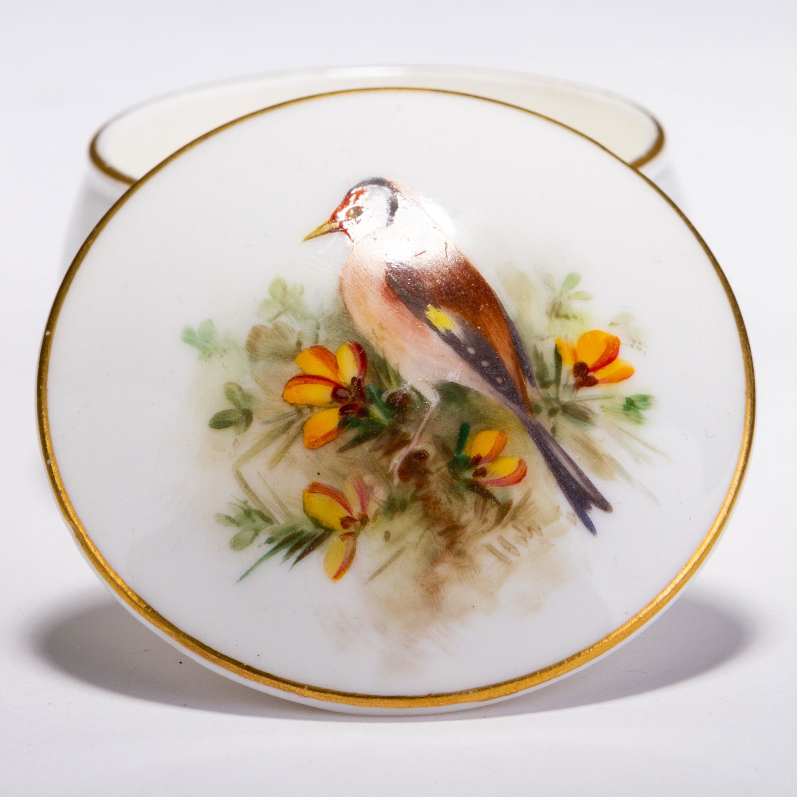 Royal Worcester Porcelain Lidded Bird Trinket Box (1 of 7)