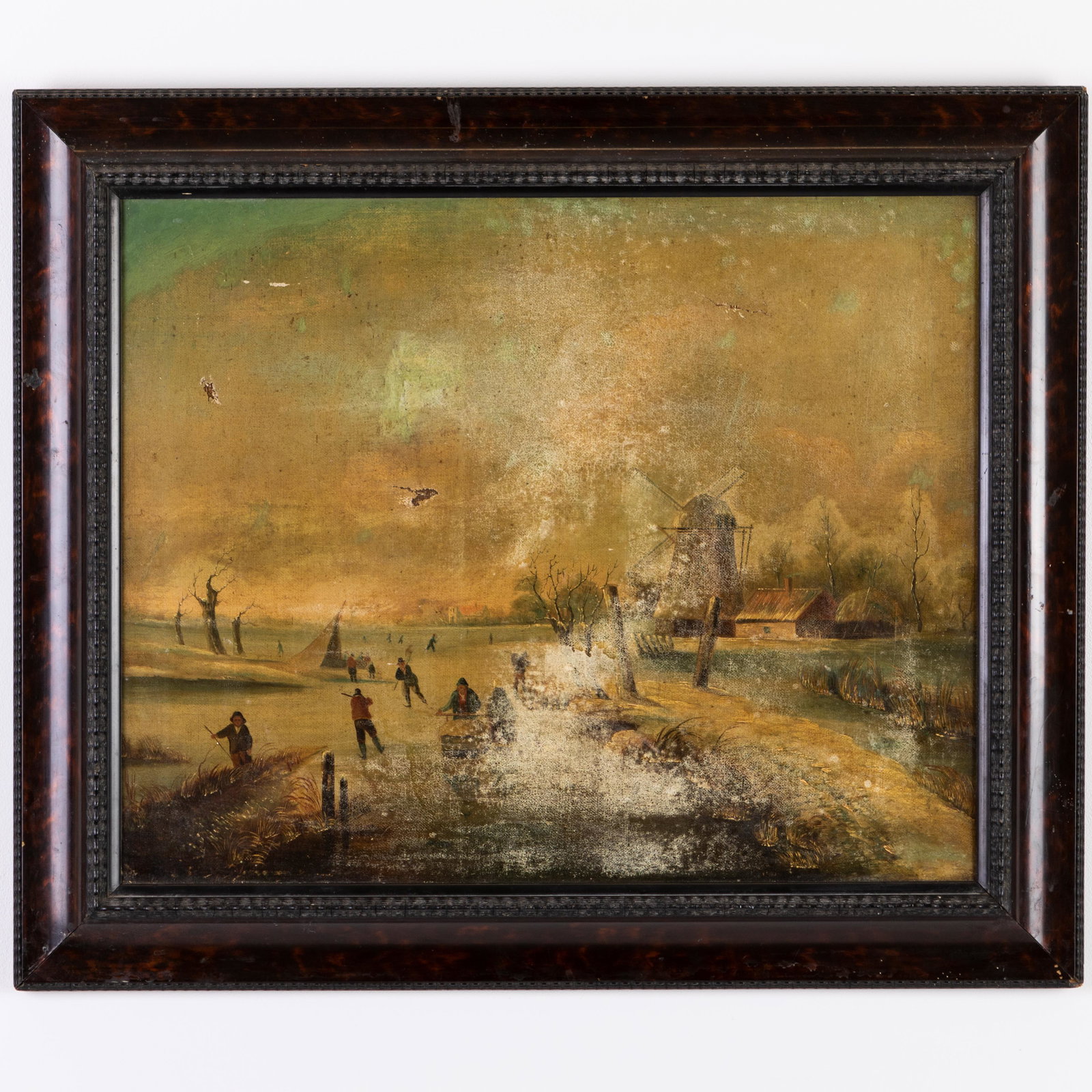 Old Master Dutch Winterscape 18th Century Medici Gallery (1 of 9)
