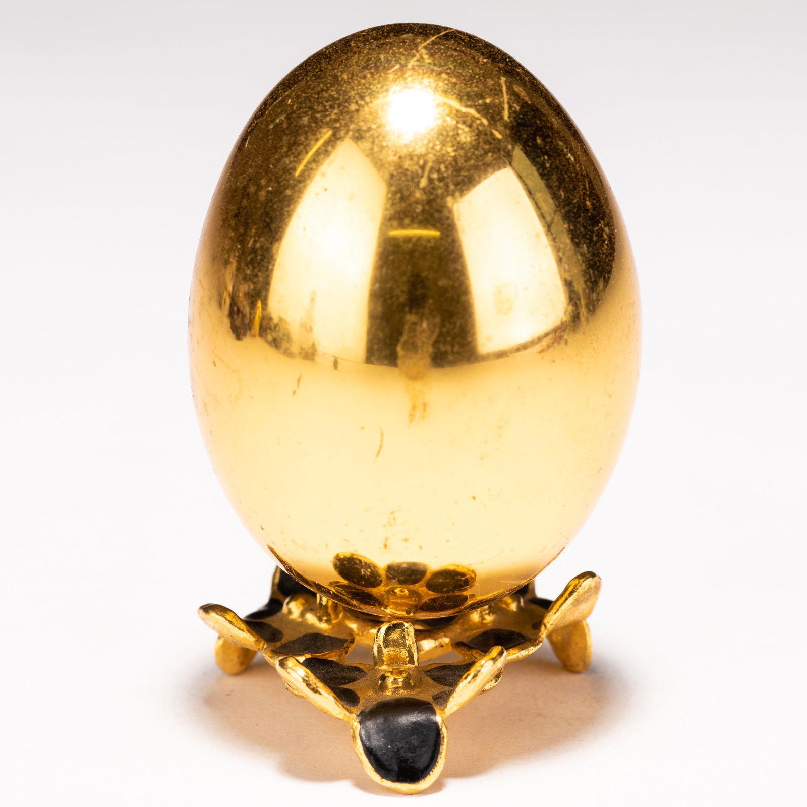 24 KT Gold Faberge Style Easter Egg Sculpture (1 of 5)