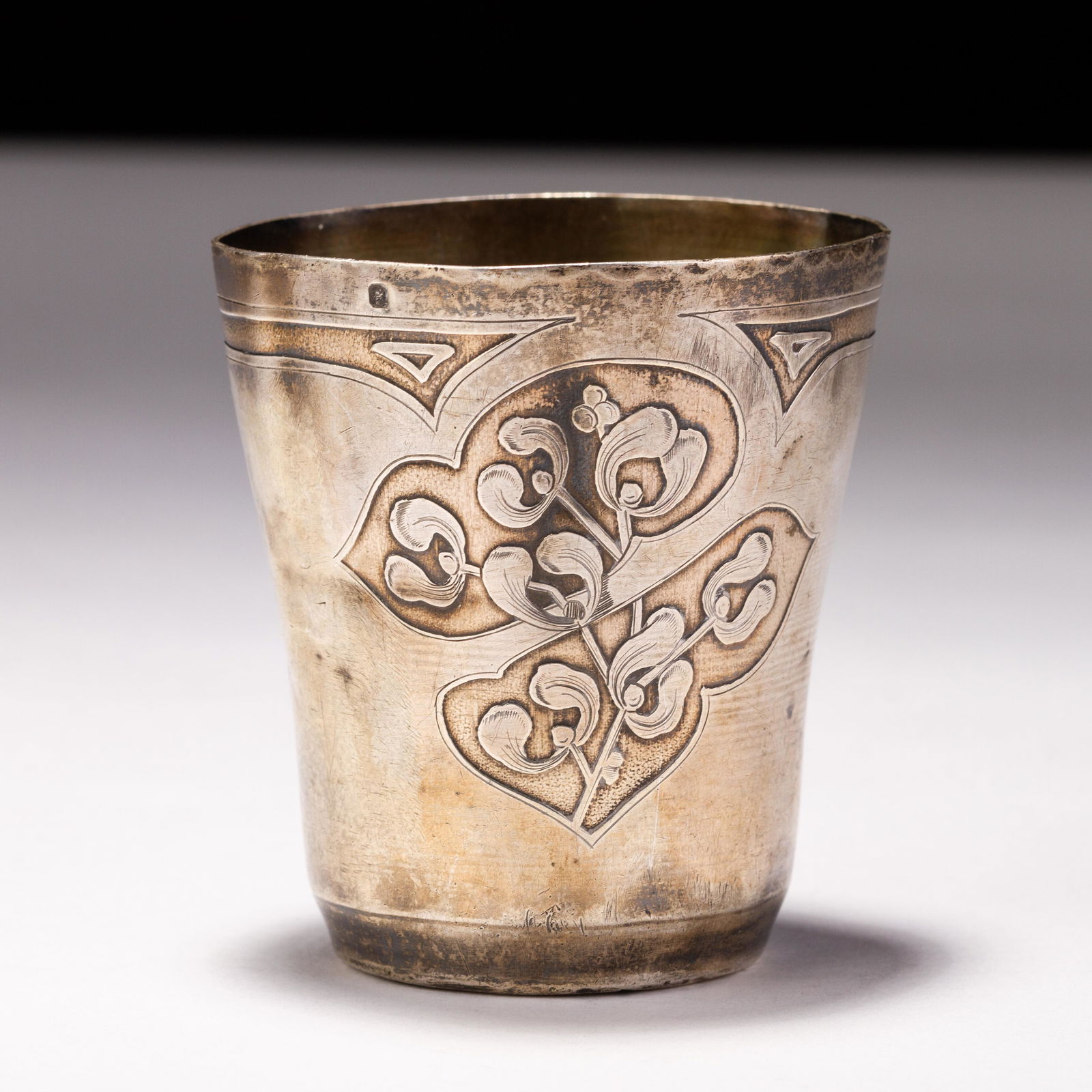 Russian Niello Vodka Beaker 84 Zolotnik Silver 19th Century (1 of 5)