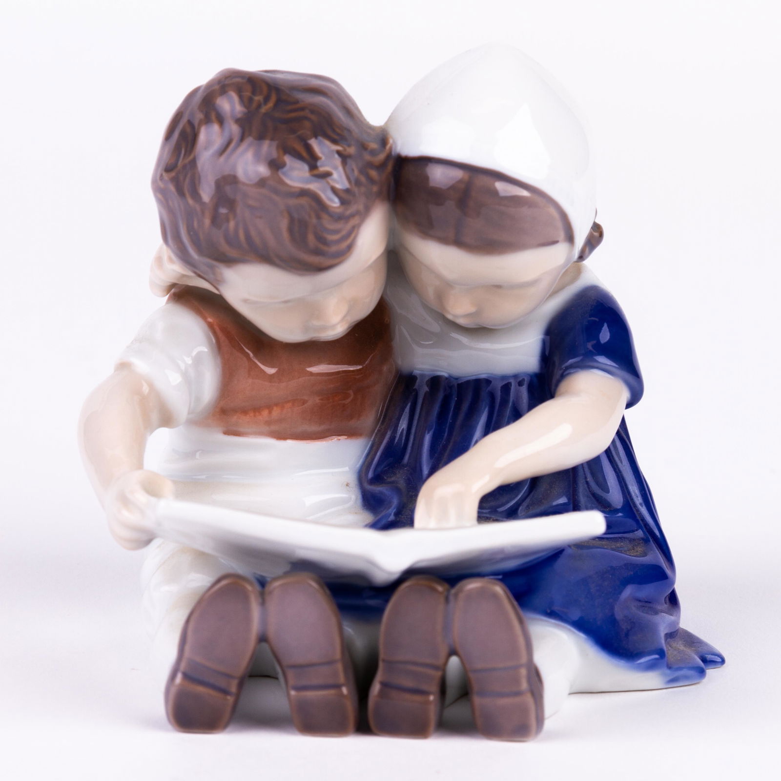 Royal Copenhagen Denmark Porcelain Children Reading Figure (1 of 5)