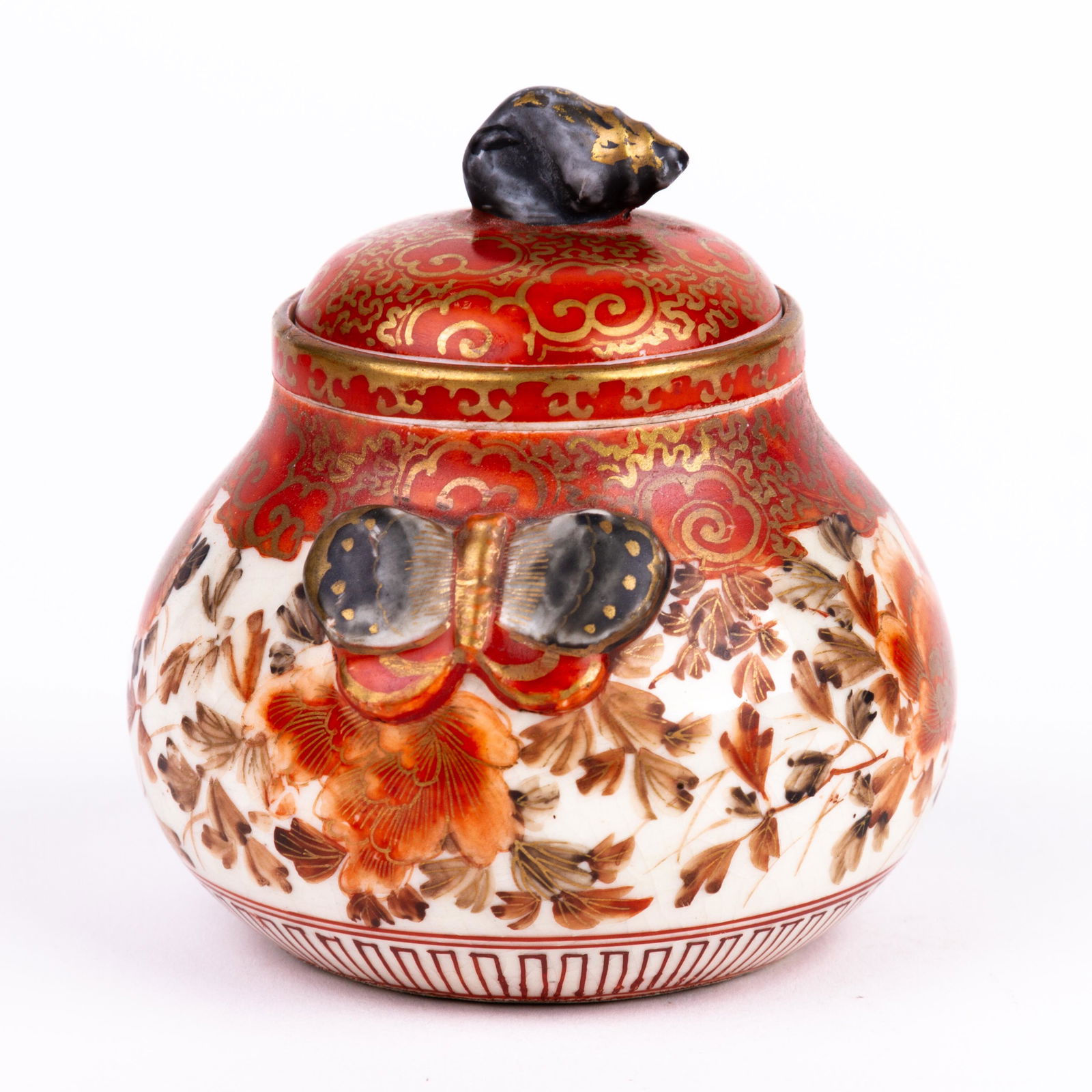 Japanese Kutani Porcelain Meiji Teapot (1 of 7)