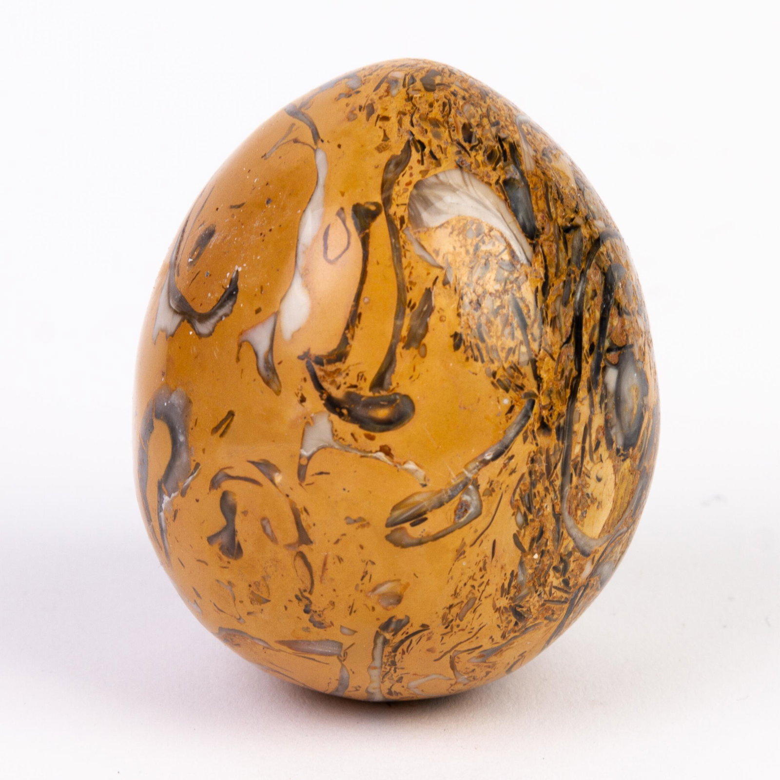Italian Fine Carved Alabaster Marble Egg (1 of 5)