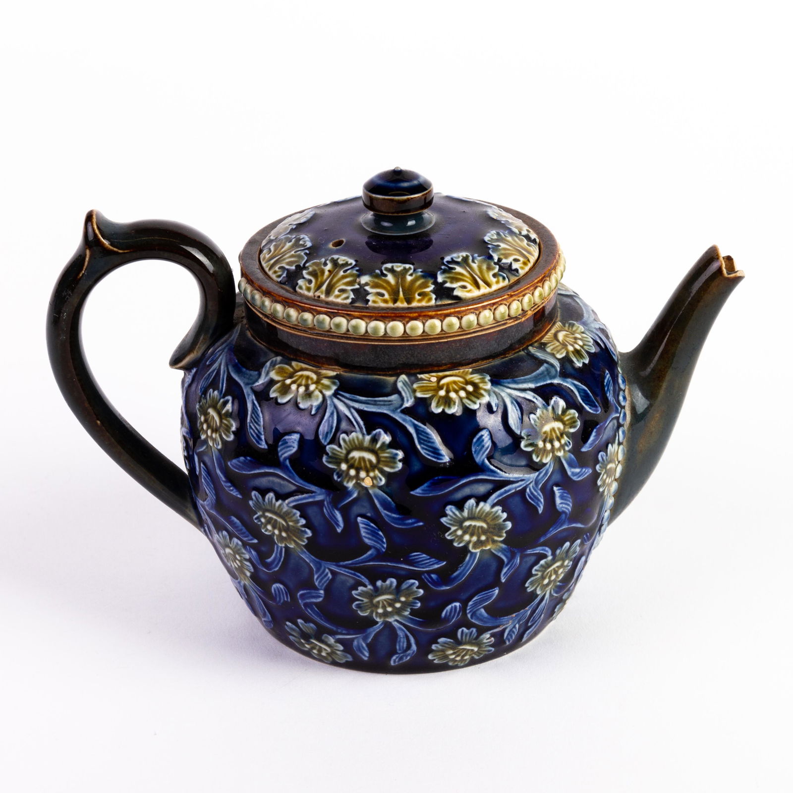 Doulton Lambeth Pottery Art Nouveau Teapot (1 of 6)