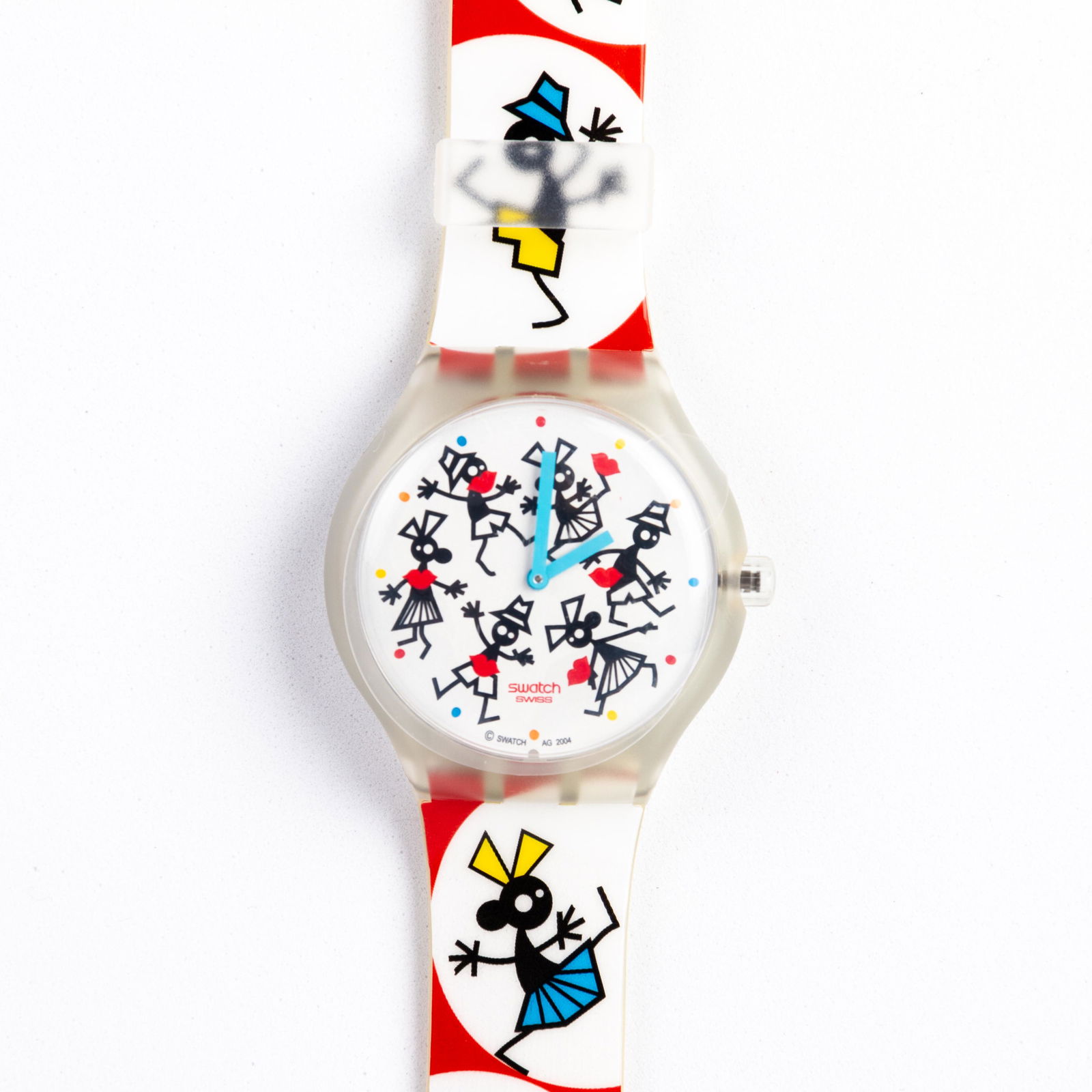Swatch Collector's Club Watch: DIMENSIONS APPROX 25x4.5x1.5CM. Please carefully study all photographs to get an accurate idea of the object. In good condition, as seen. Shipping is in-house and we ship internationally to US and res