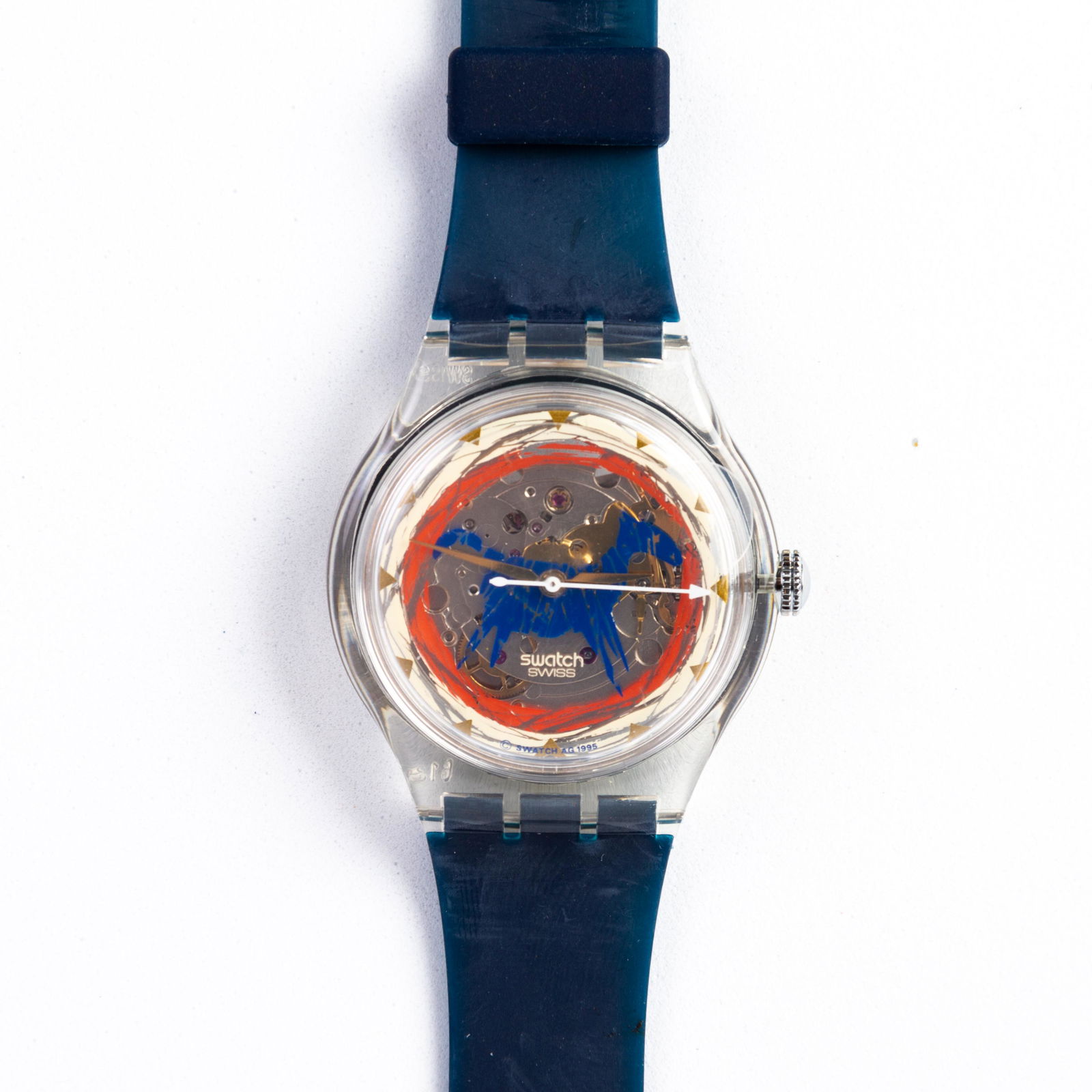 Swatch Collector's Vintage Watch "Aniak": DIMENSIONS APPROX 22.5x3.5x1CM. Please carefully study all photographs to get an accurate idea of the object. In good condition, as seen. Shipping is in-house and we ship internationally to US and res