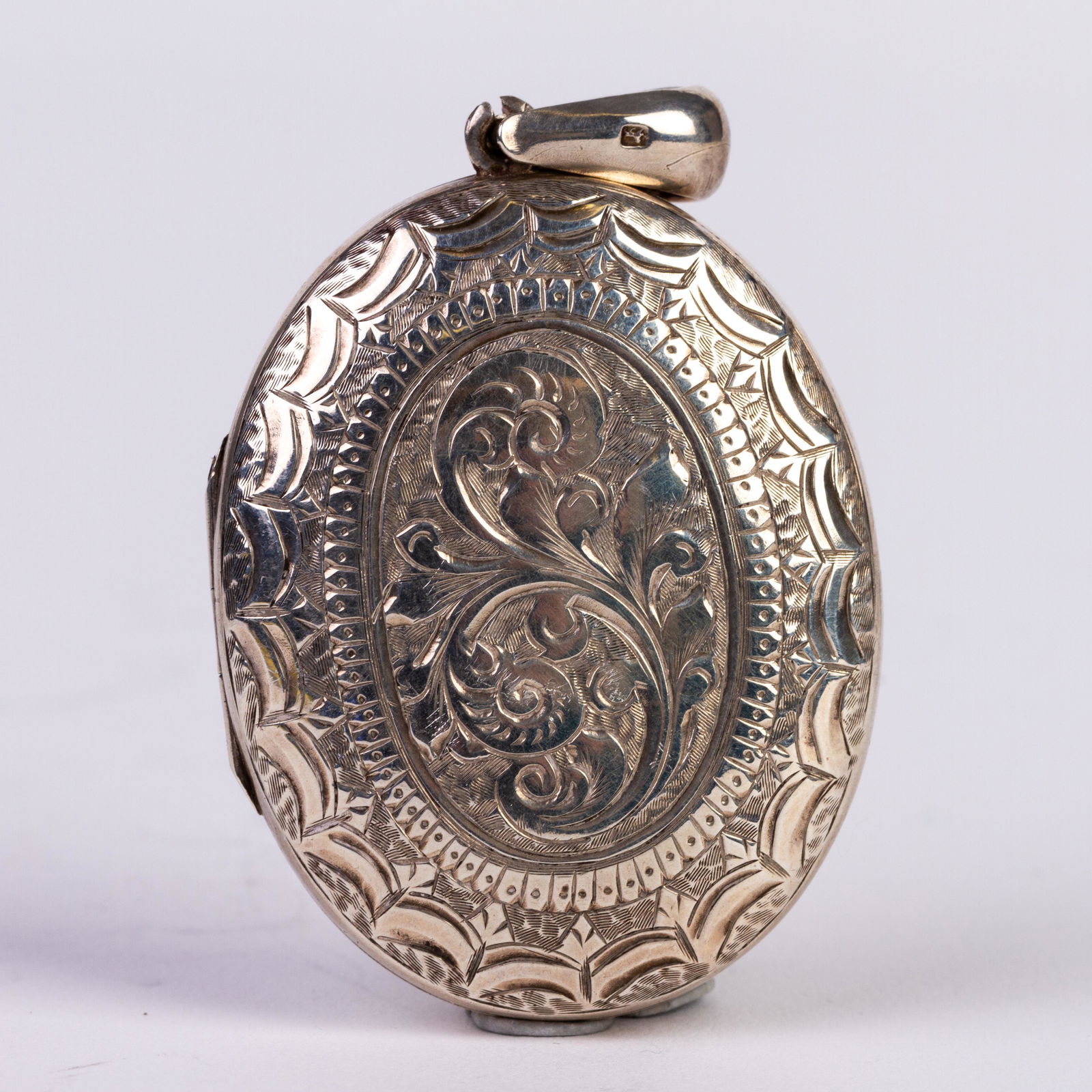 Sterling Birmingham Silver Victorian Locket Pendant 1876 (1 of 8)