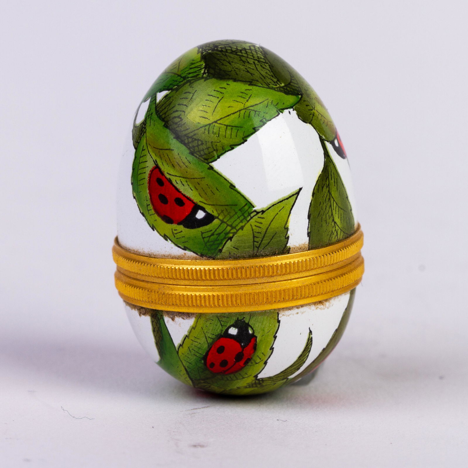 Halcyon Days Fine Enamel British Egg Shaped Pillbox (1 of 7)
