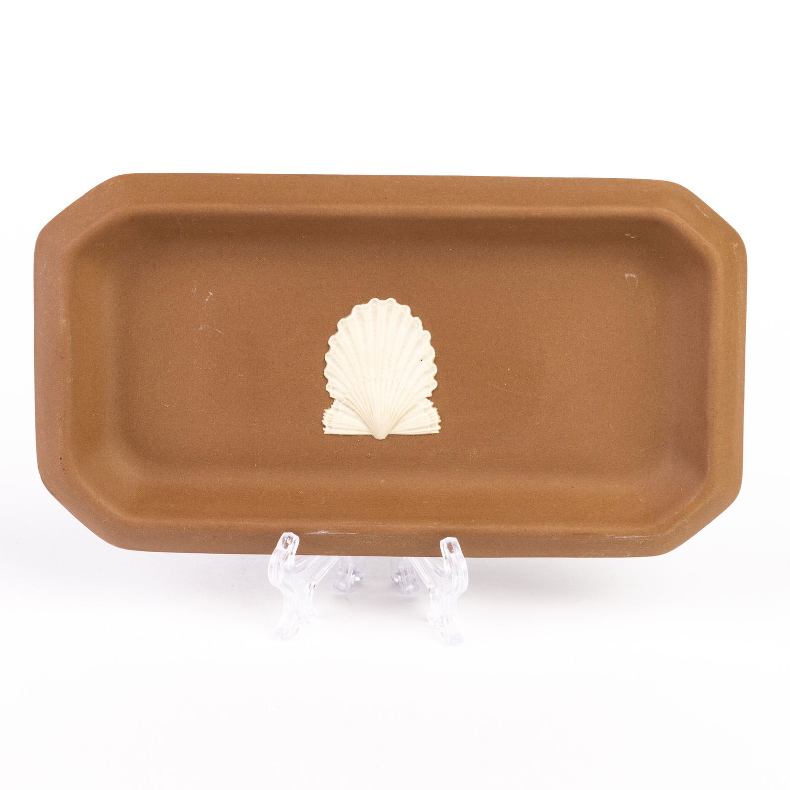 Wedgwood Brown Jasperware Seashell Dish (1 of 5)