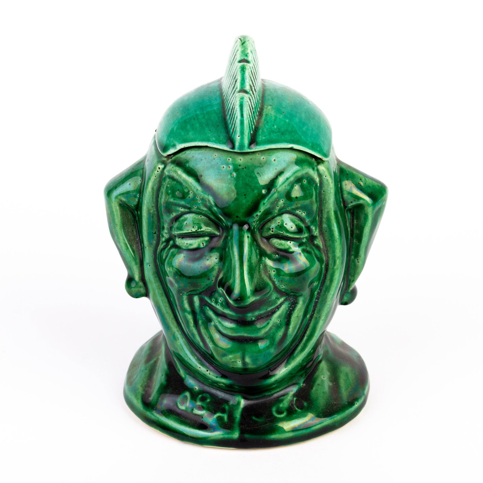 Victorian Double Face Ceramic Jester Tobacco Jar 19th Century (1 of 5)