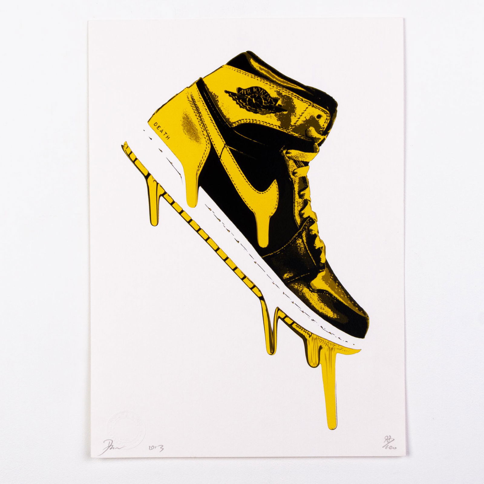 Death NYC Signed Limited Ed Pop Art Print Nike Sneaker (1 of 5)
