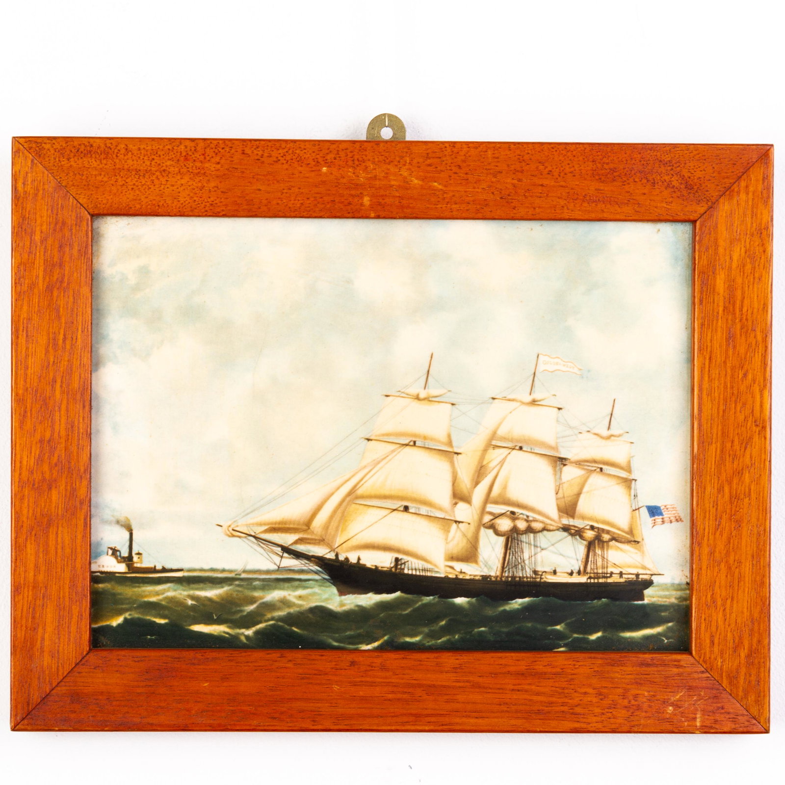 Wedgwood Golden West Nautical Clipper Porcelain Plaque: DIMENSIONS APPROX 29.5x23x3CM. Please carefully study all photographs to get an accurate idea of the object. In good condition, as seen. Shipping is in-house and we ship internationally to US and rest