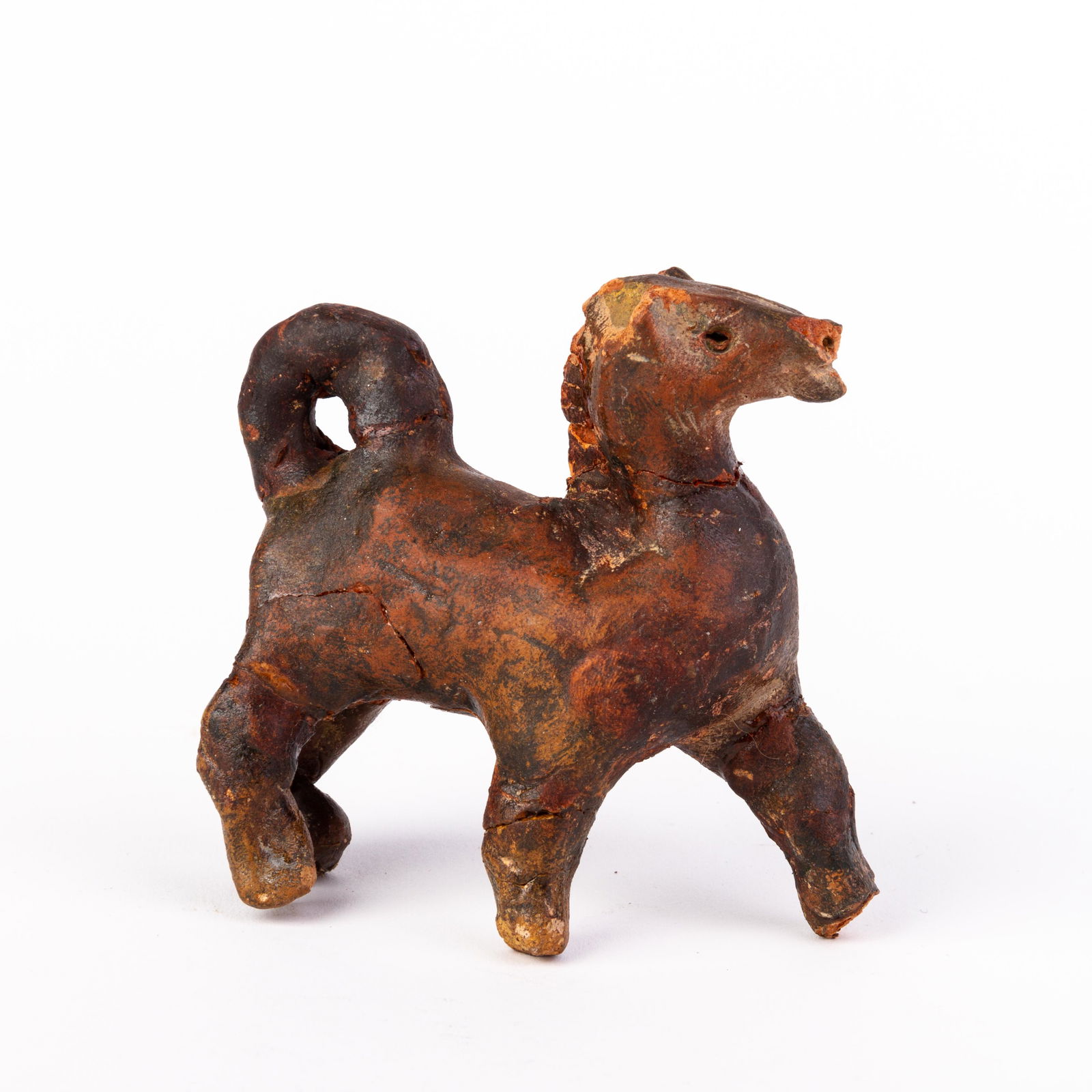 Ancient Roman Pottery Figure of a Horse Fragment: Please carefully study all photographs to get an accurate idea of the object. In good condition, as seen. Shipping is in-house and we ship internationally to US and rest of the world. You may follow o