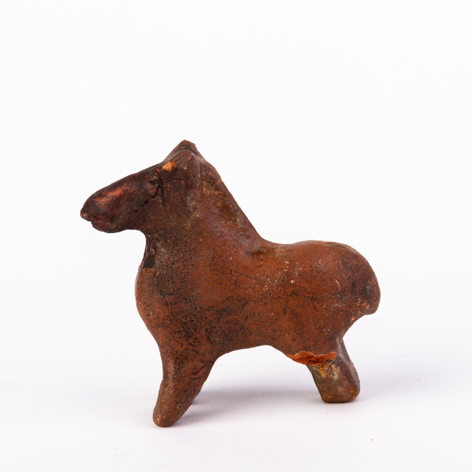 Ancient Roman Pottery Figure of a Horse Fragment: Please carefully study all photographs to get an accurate idea of the object. In good condition, as seen. Shipping is in-house and we ship internationally to US and rest of the world. You may follow o