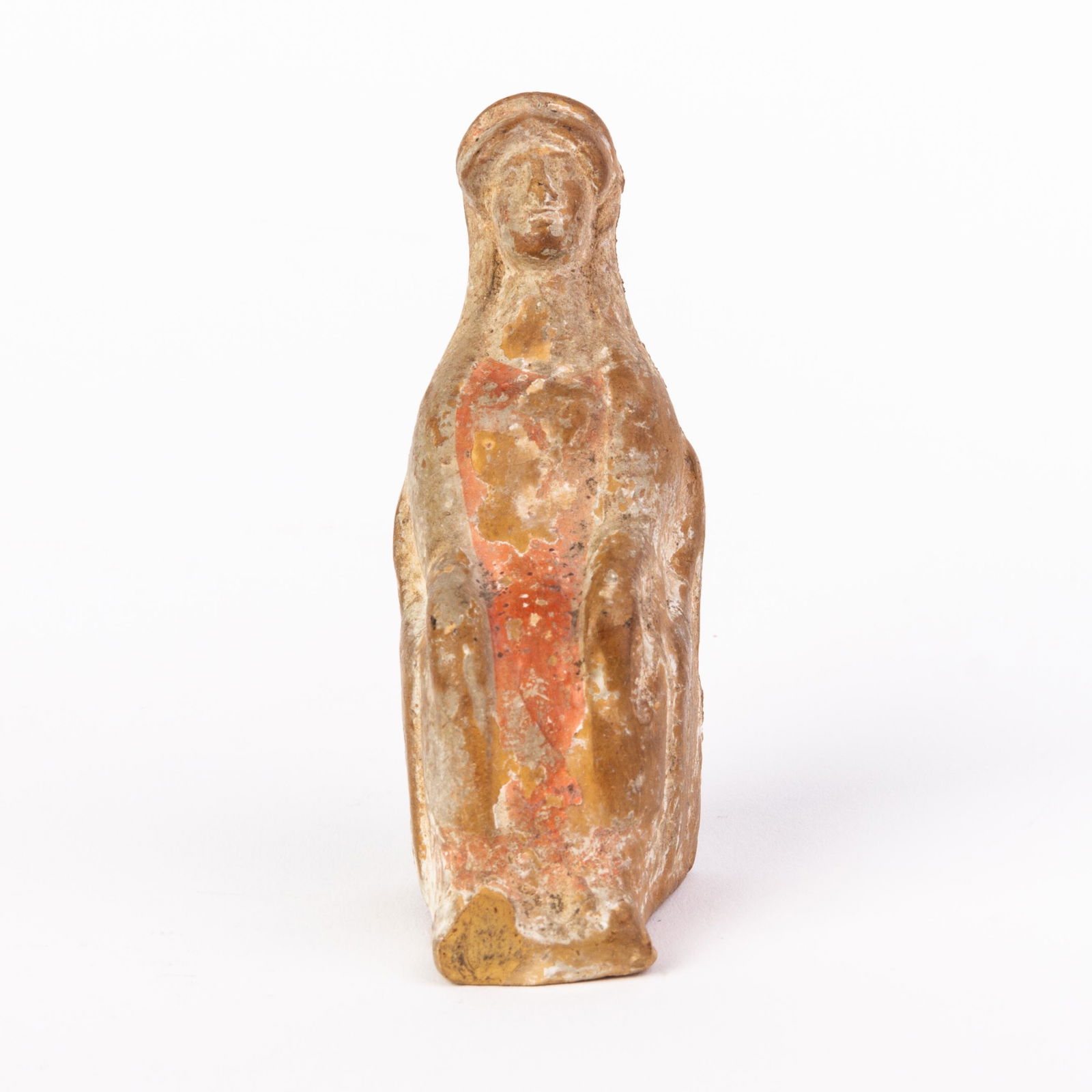 Ancient Roman Pottery Seated Figure Fragment (1 of 5)
