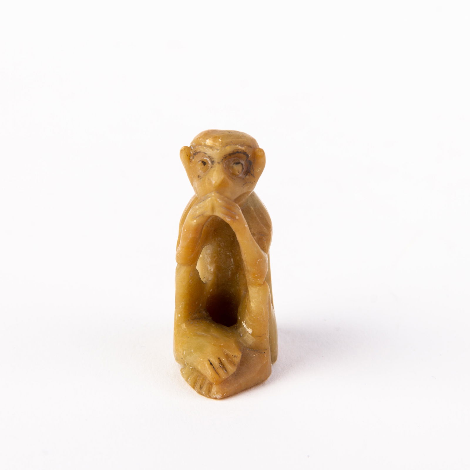 Chinese Carved Soapstone Monkey Figure (1 of 5)