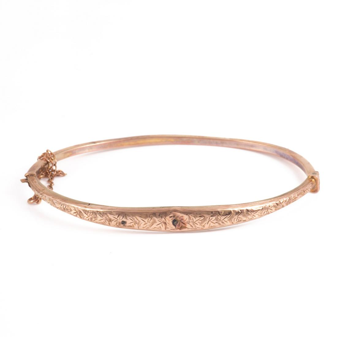 Victorian Gold Engraved Bracelet (1 of 6)