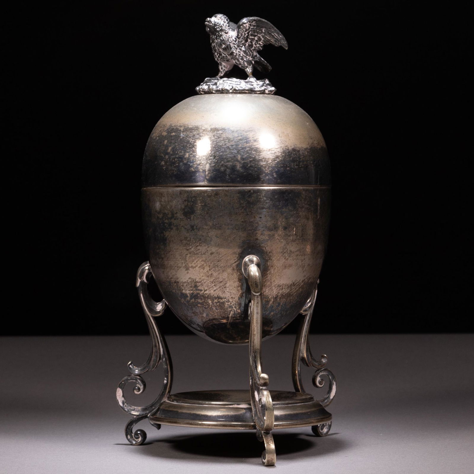 Silver Plated Russian Style Victorian Egg Coddler (1 of 9)
