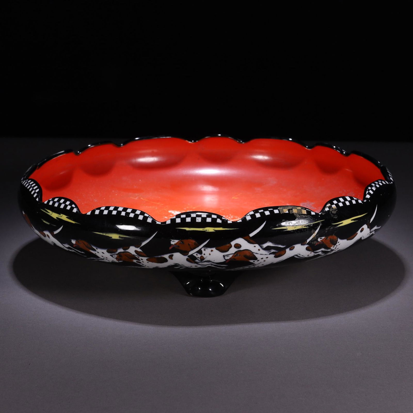 Art Deco Solian Ware Pottery Large Centrepiece Bowl (1 of 6)
