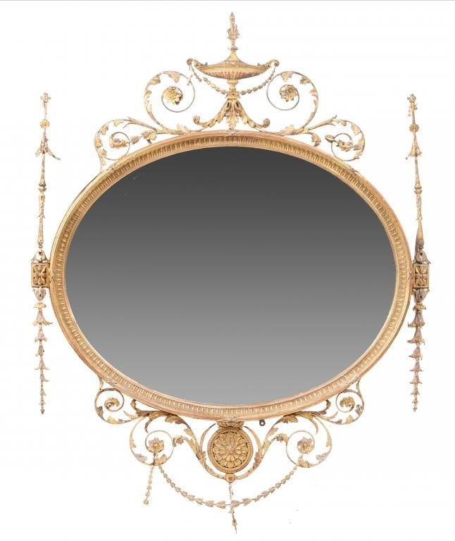 Giltwood Mirror Victorian: In good condition, as seen.