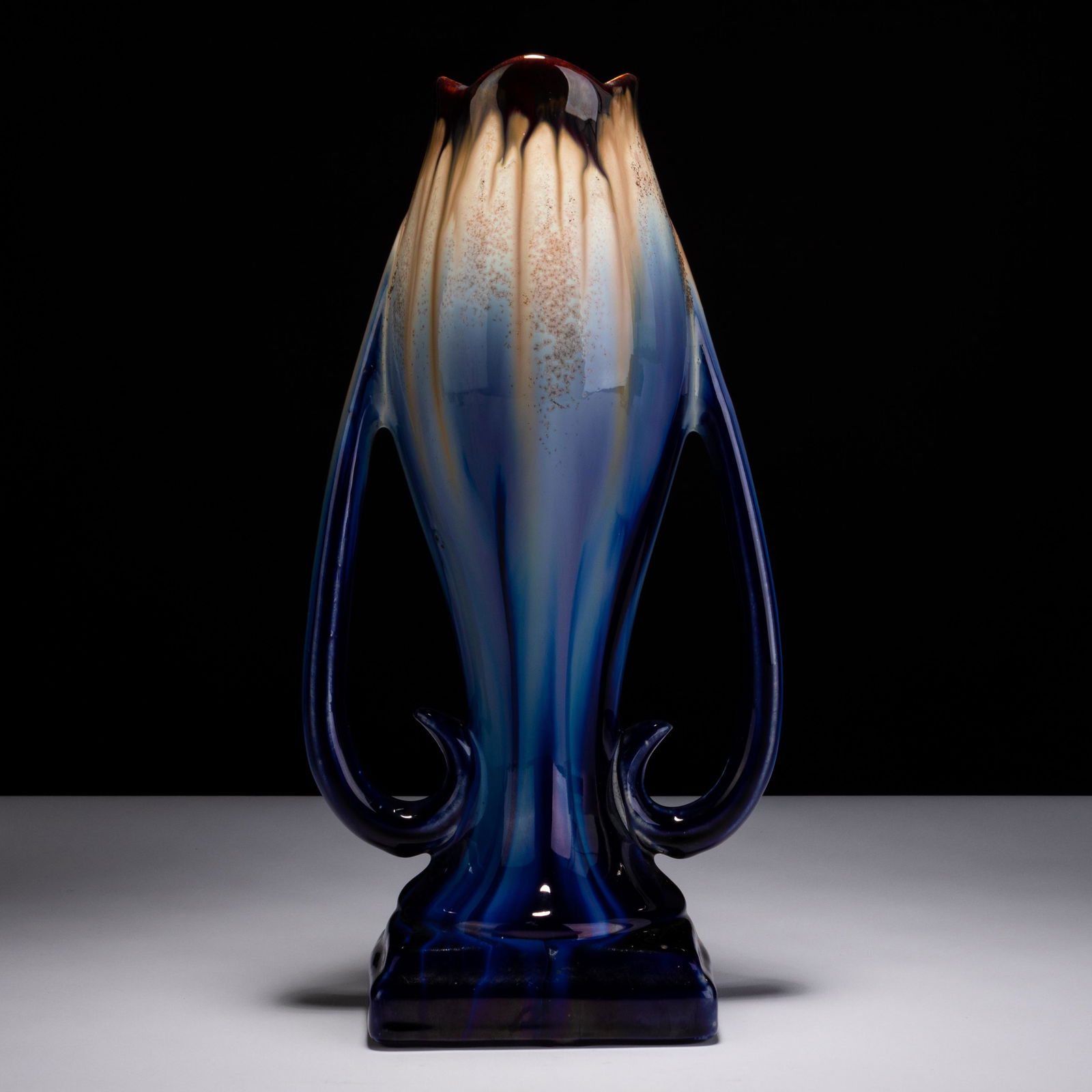 Thulin Belgian Art Nouveau Glazed Faience Vase (1 of 5)